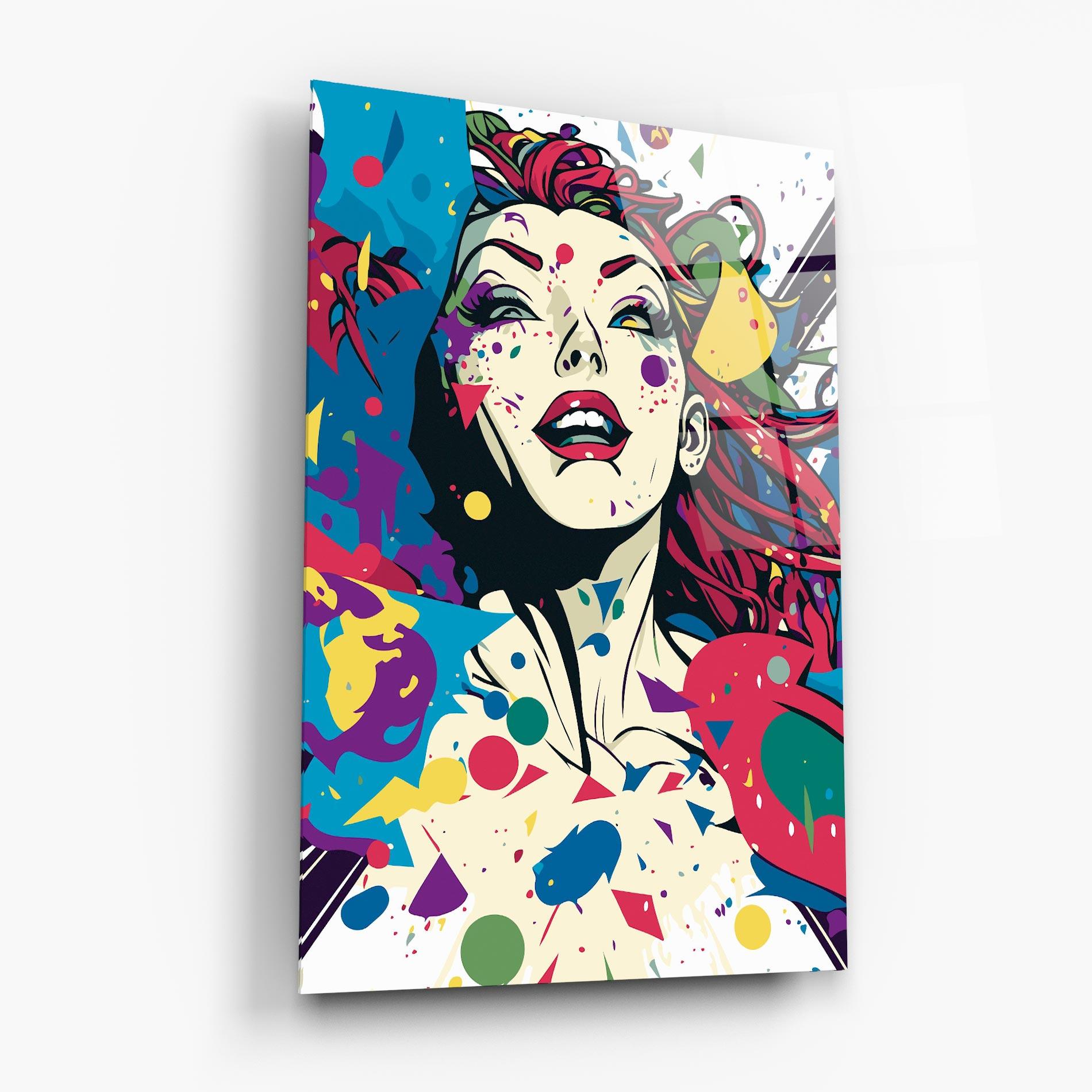 Tablou Sticla Fictional Woman mockup 6