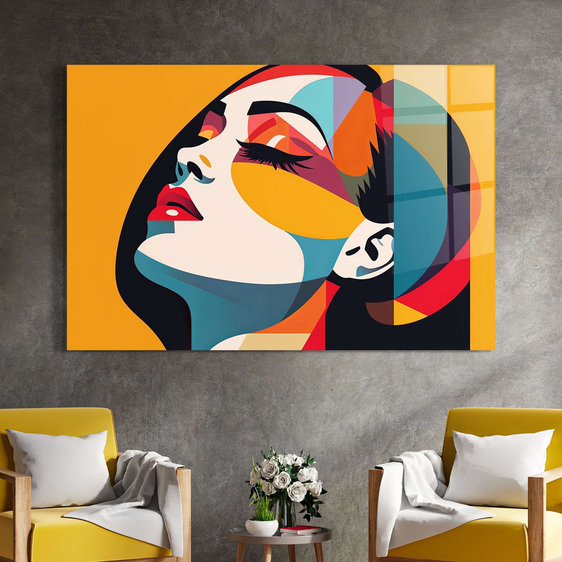 Dreamy Yellow Female mockup 4