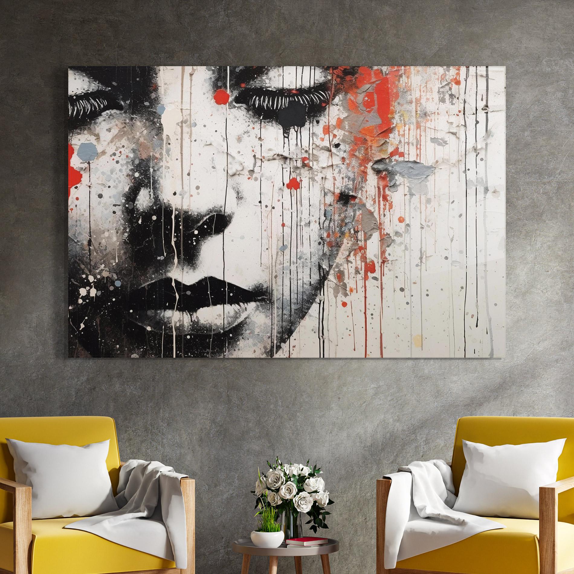 Tablou Sticla Ink Street Graffiti mockup 4