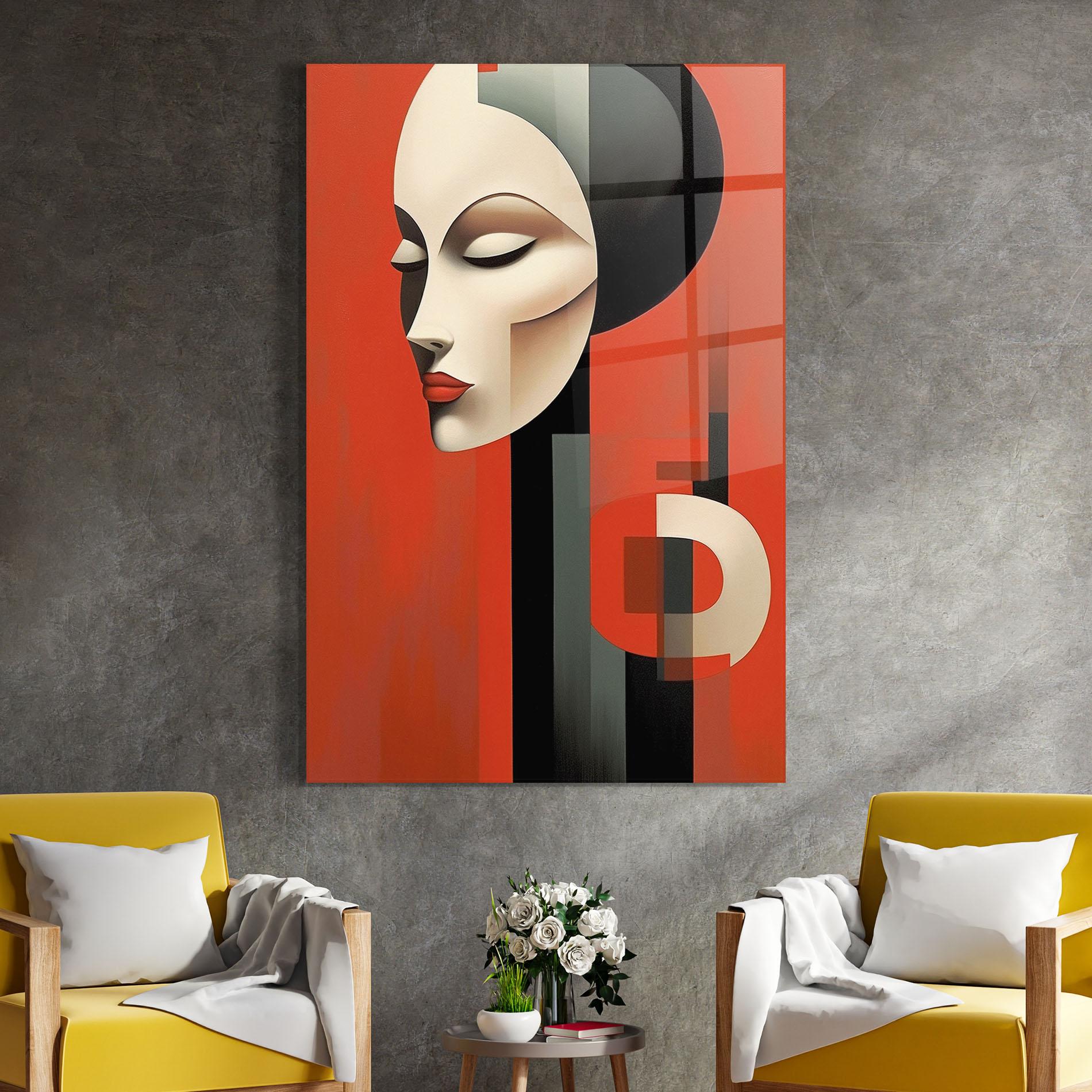 Tablou Sticla Art Russian Revolution mockup 4