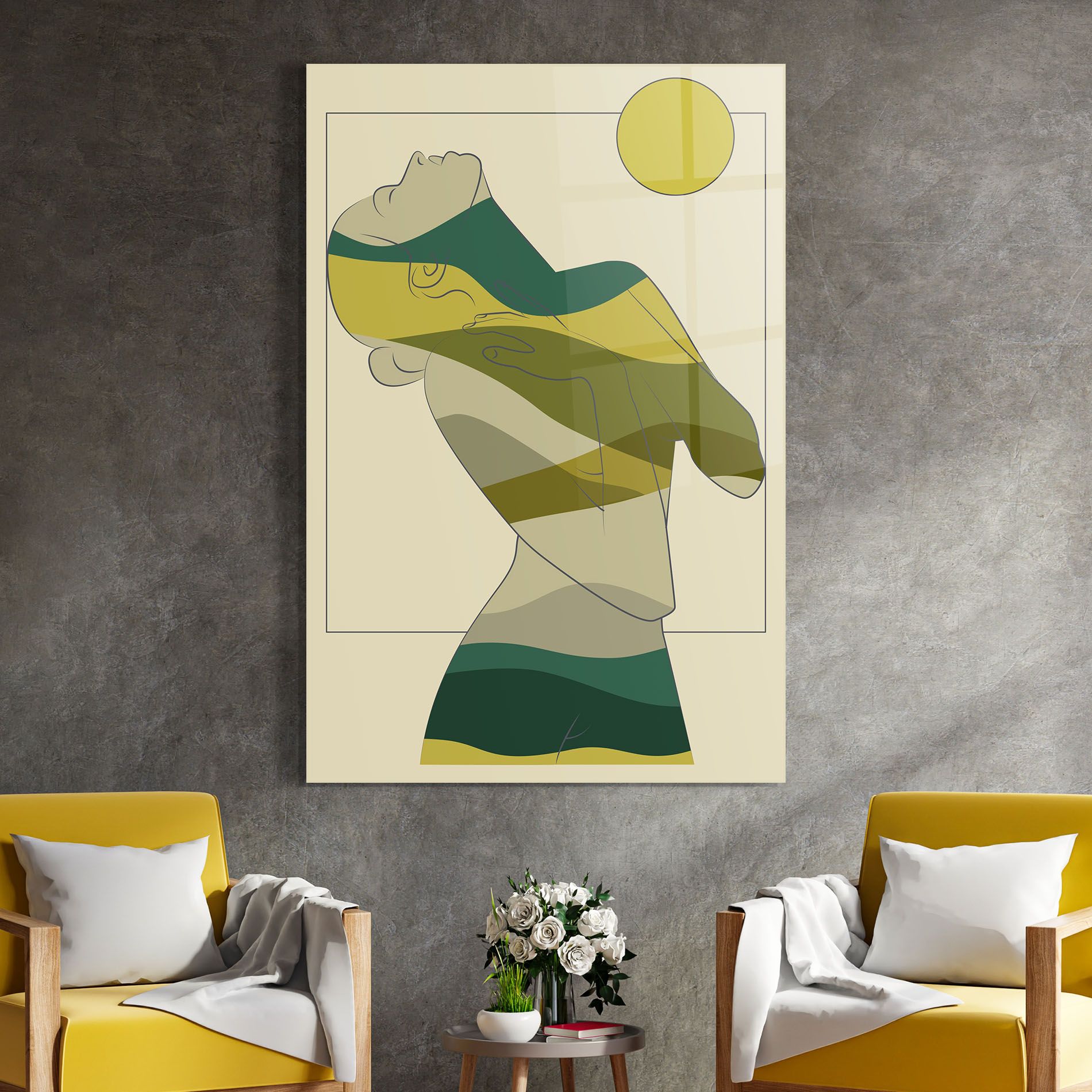 Green Nature Woman mockup 4