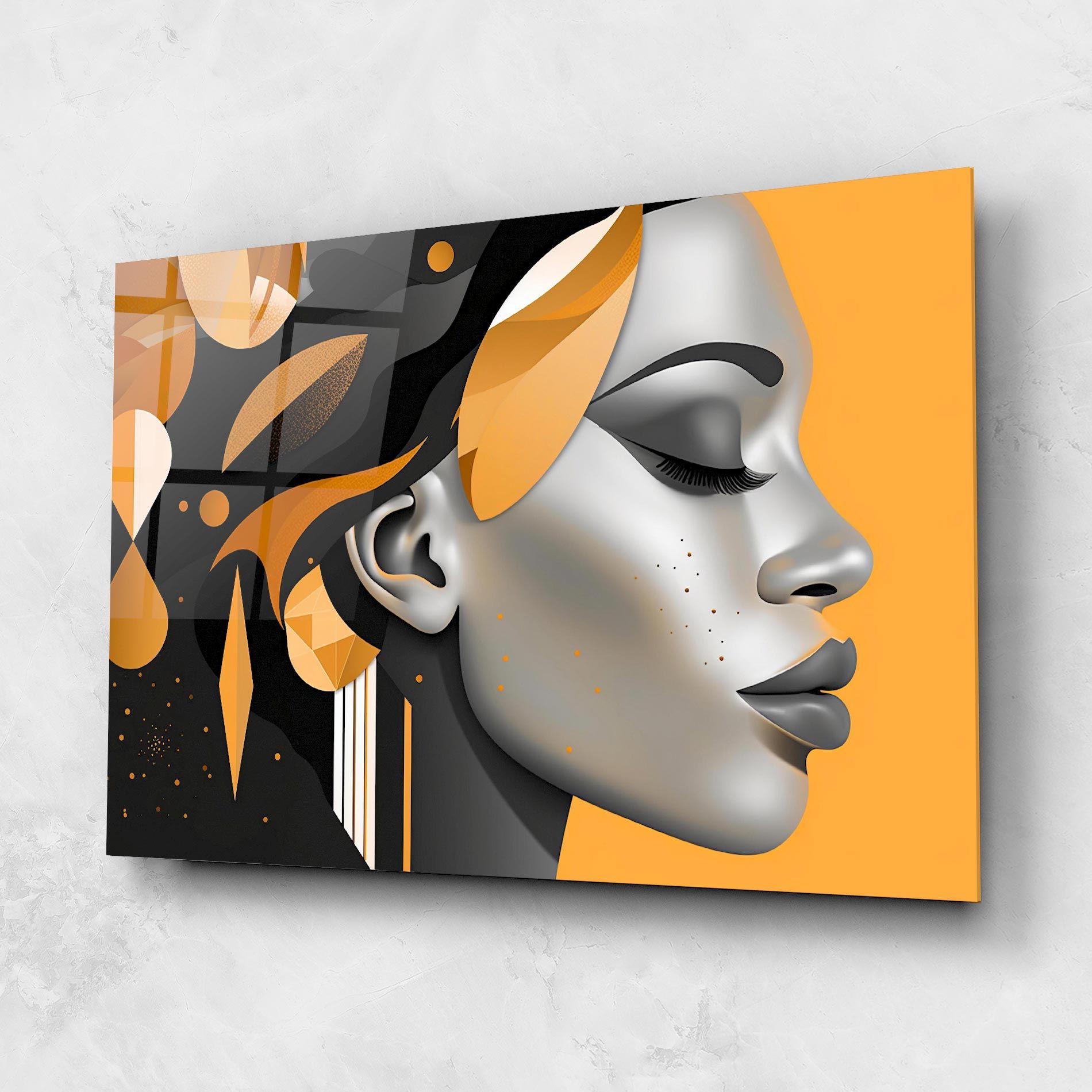 Dreamy Grey Woman mockup 1