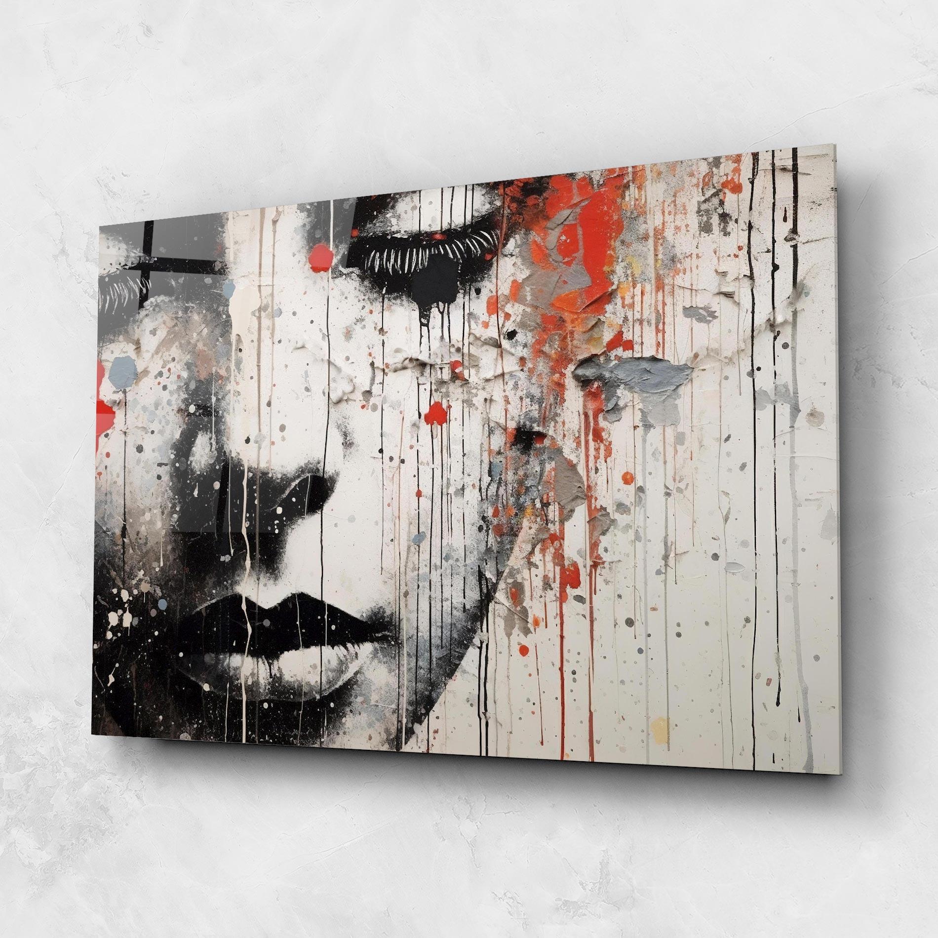 Tablou Sticla Ink Street Graffiti mockup 1