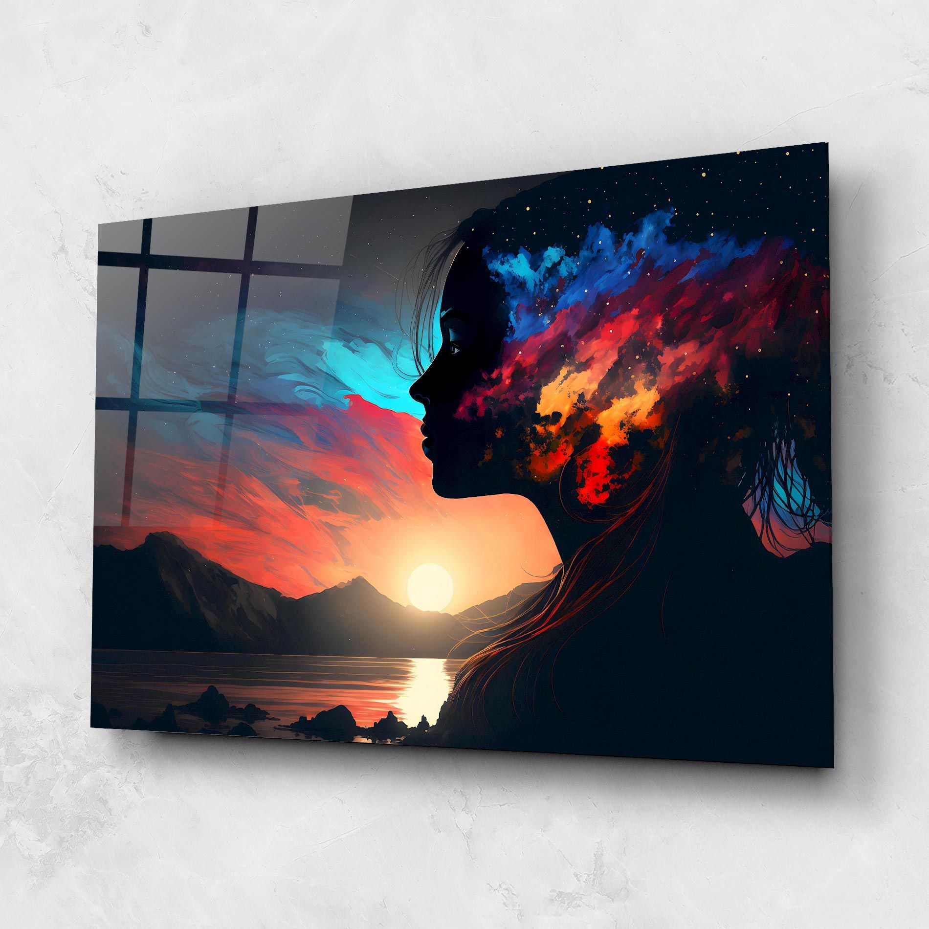 Mystical Woman Silhouette mockup 1
