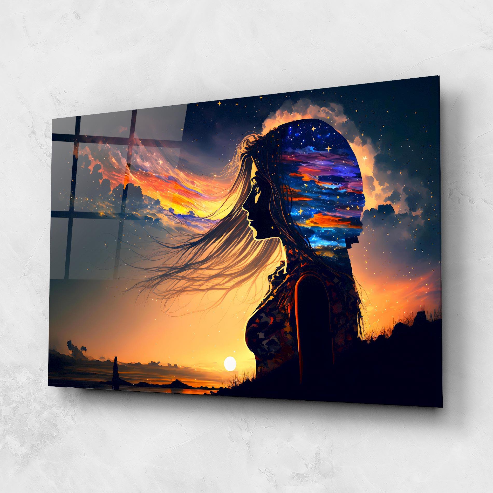 Tablou Sticla Woman Fairytale mockup 1