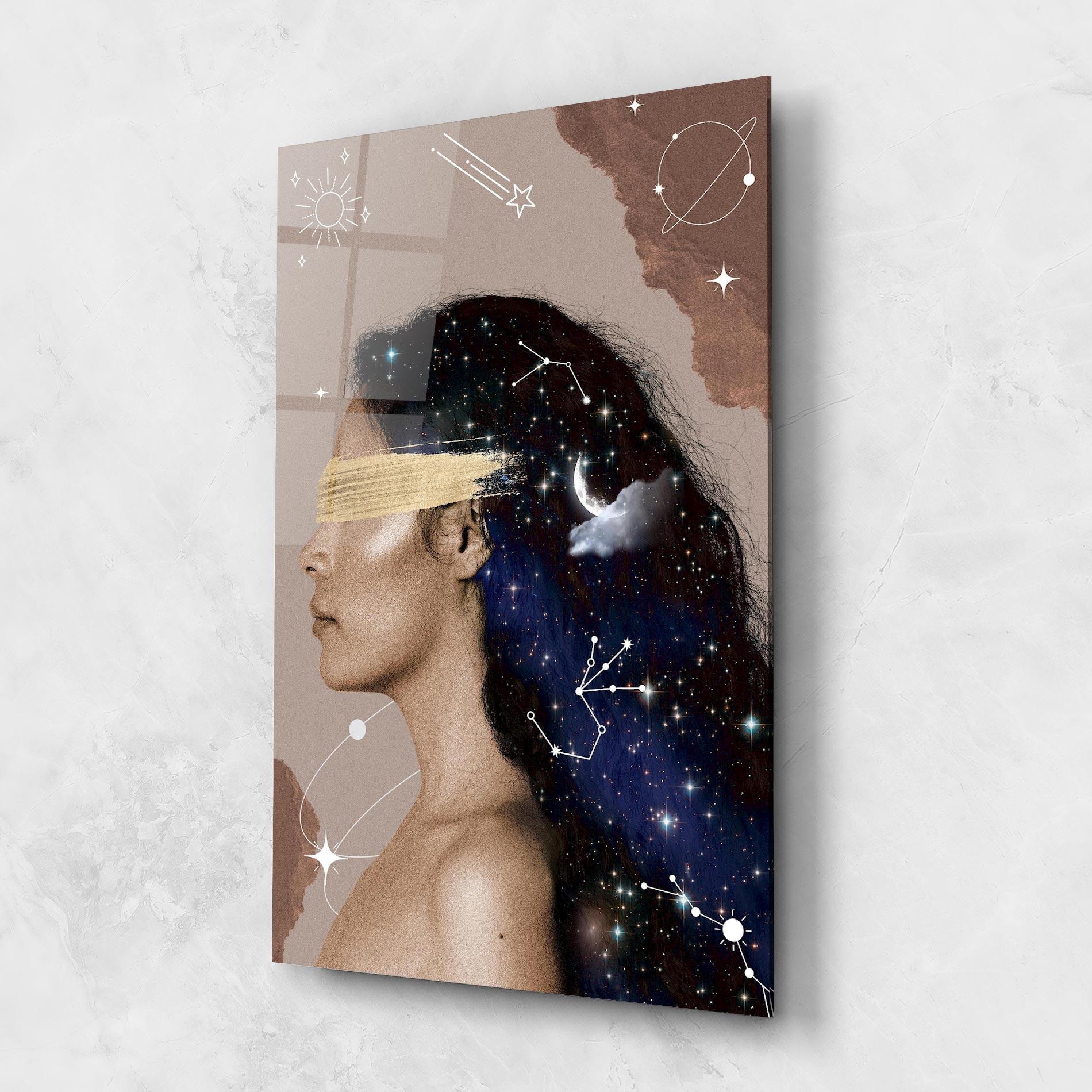 Tablou Sticla Galaxy Hair mockup 1