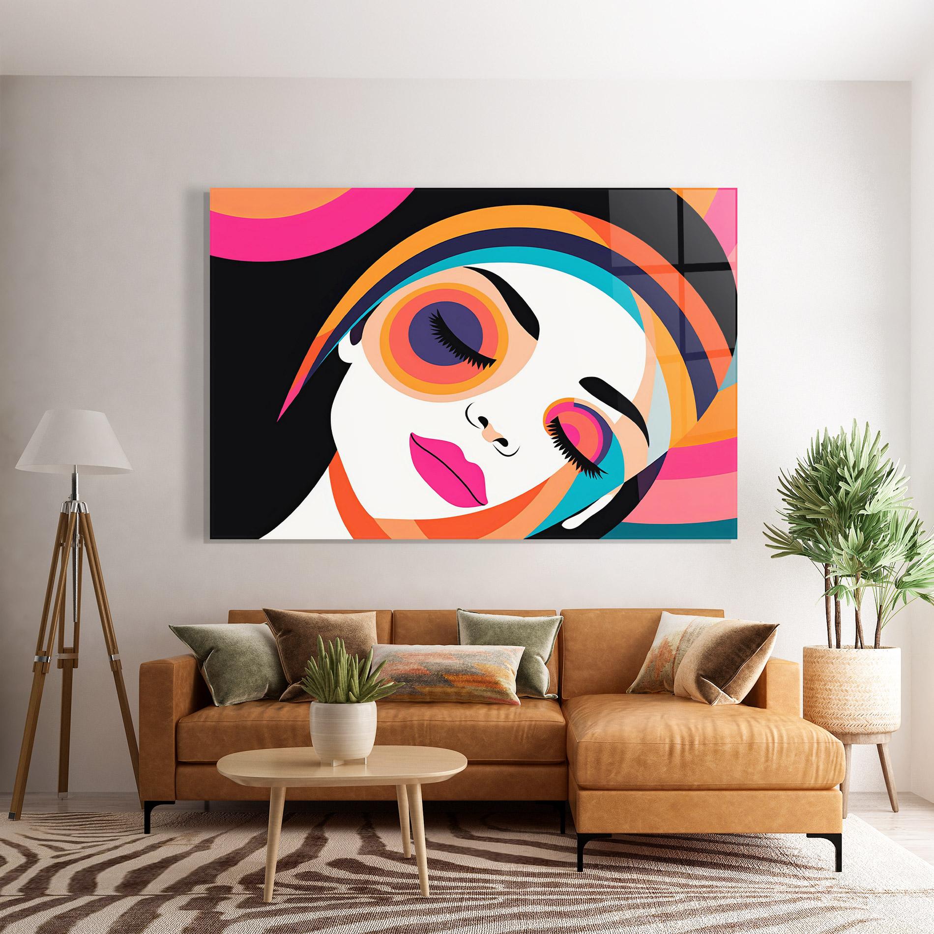 Tablou Sticla Hypnotic Dreams mockup 7