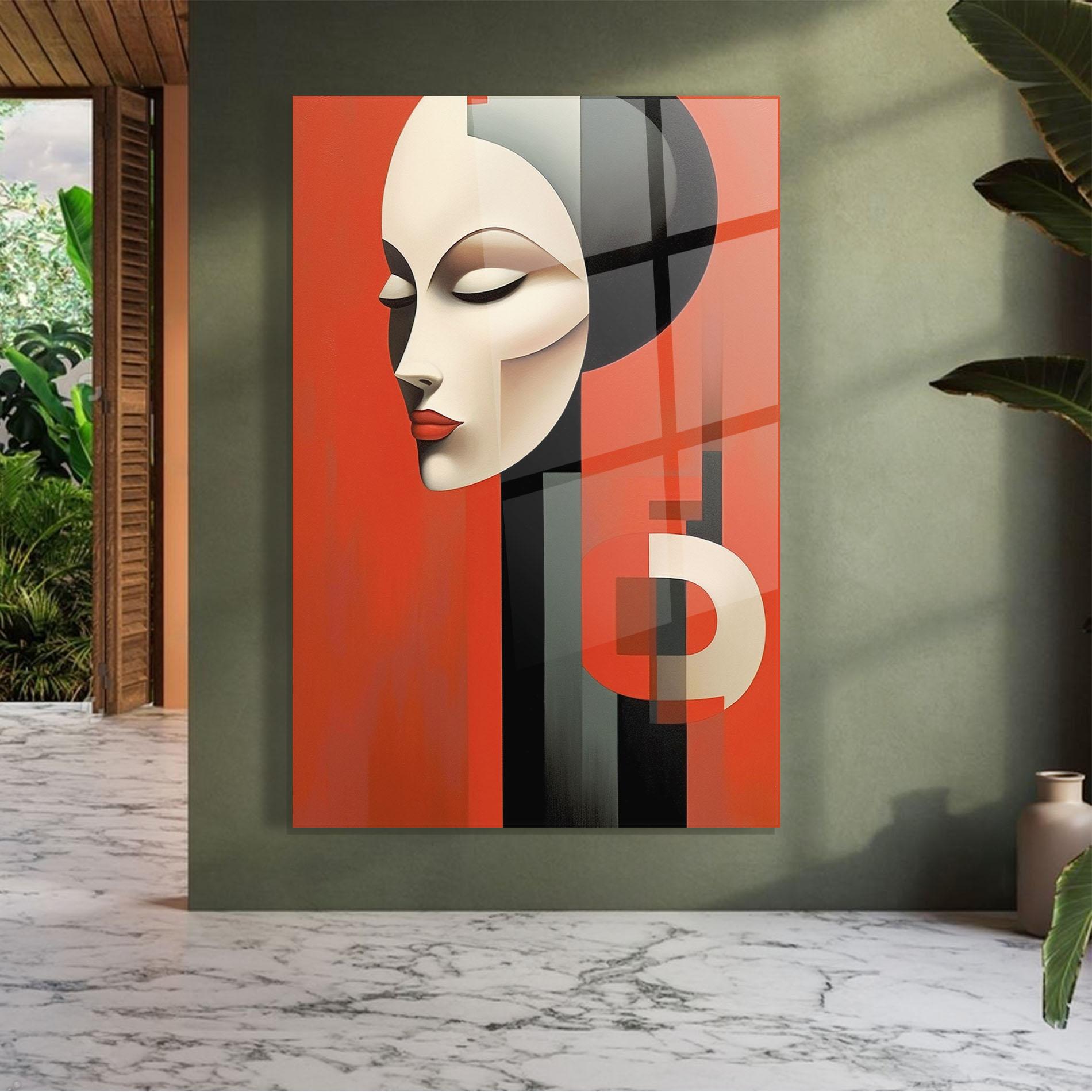 Tablou Sticla Art Russian Revolution mockup 7