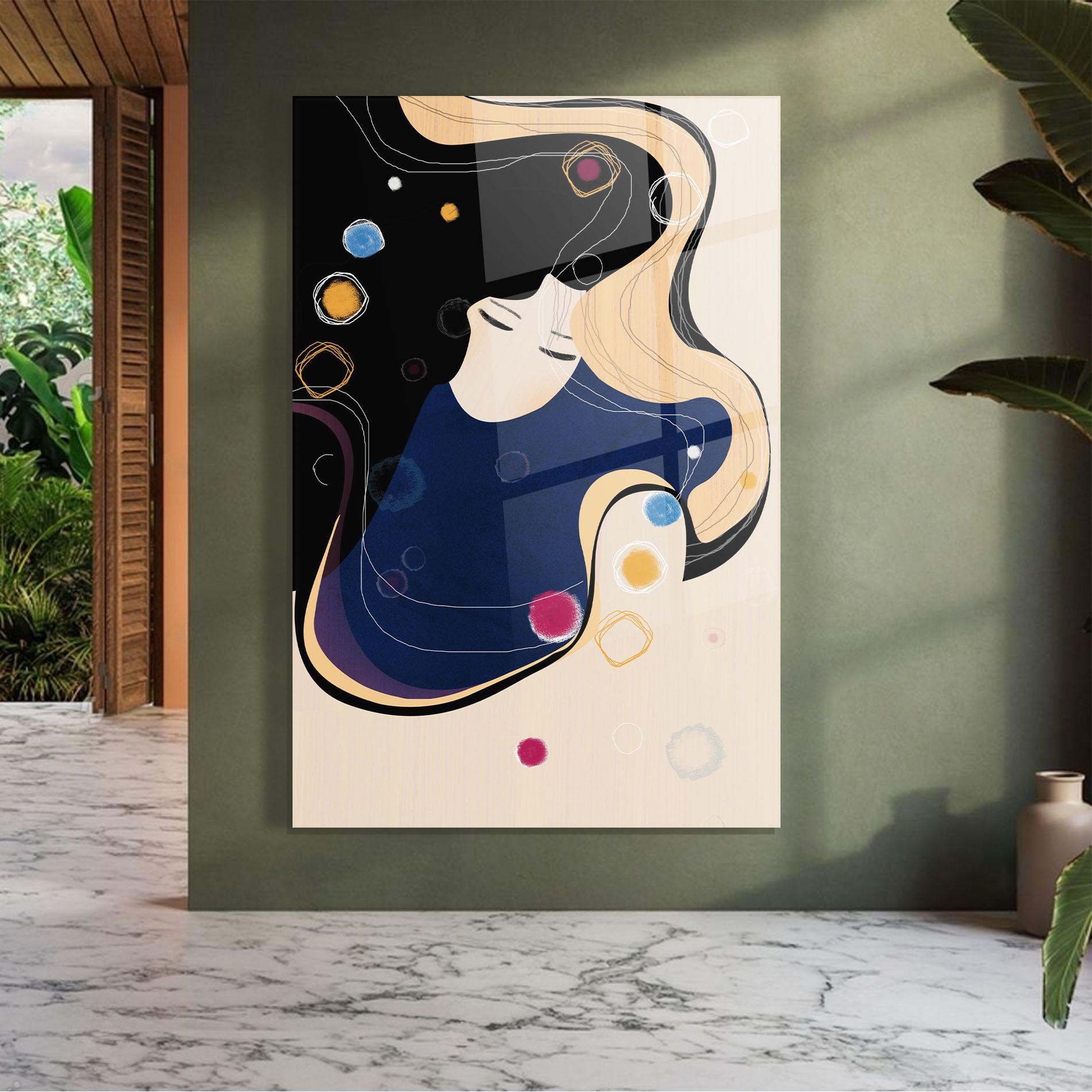 Decorative Girl Painting mockup 7