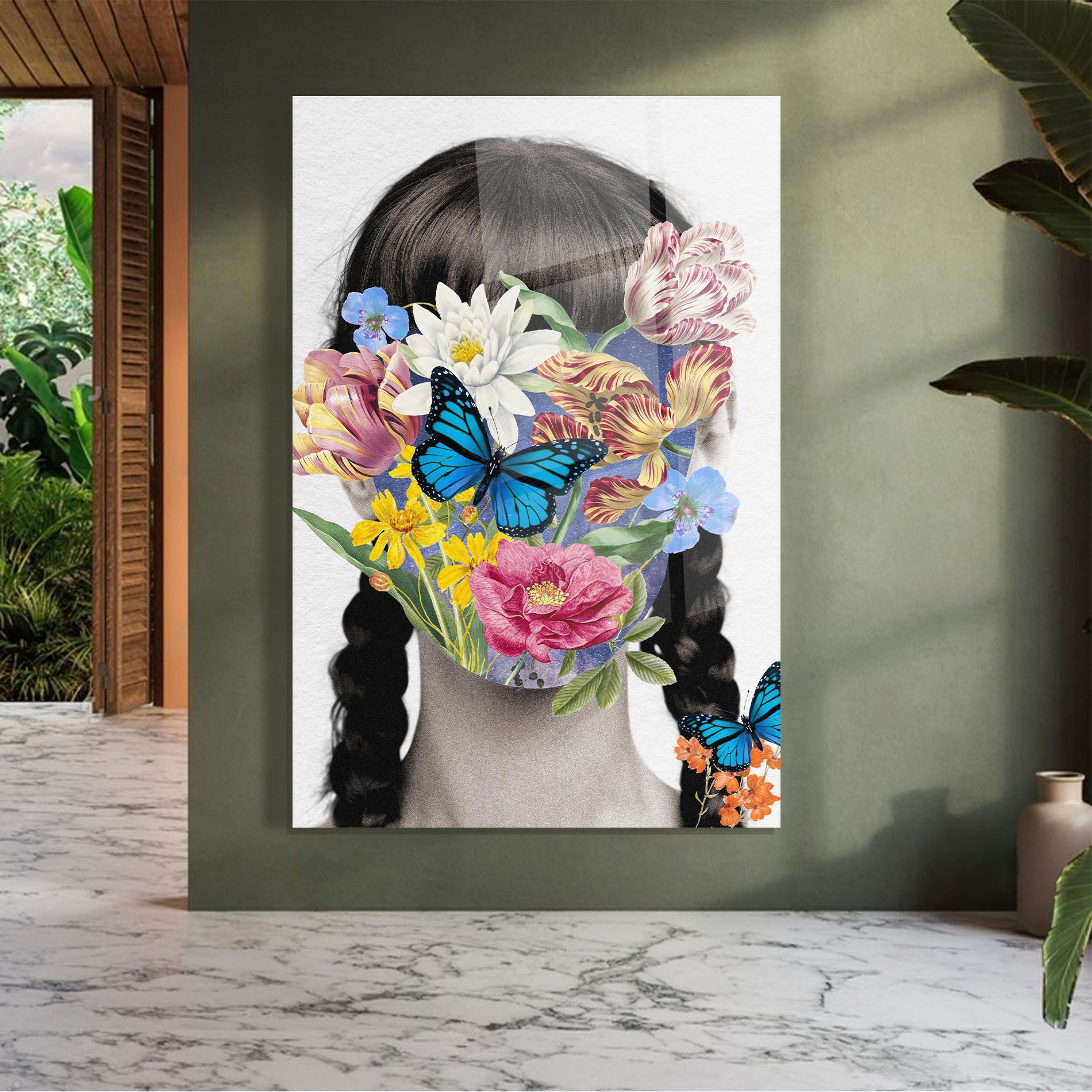 Flower Face Woman mockup 7