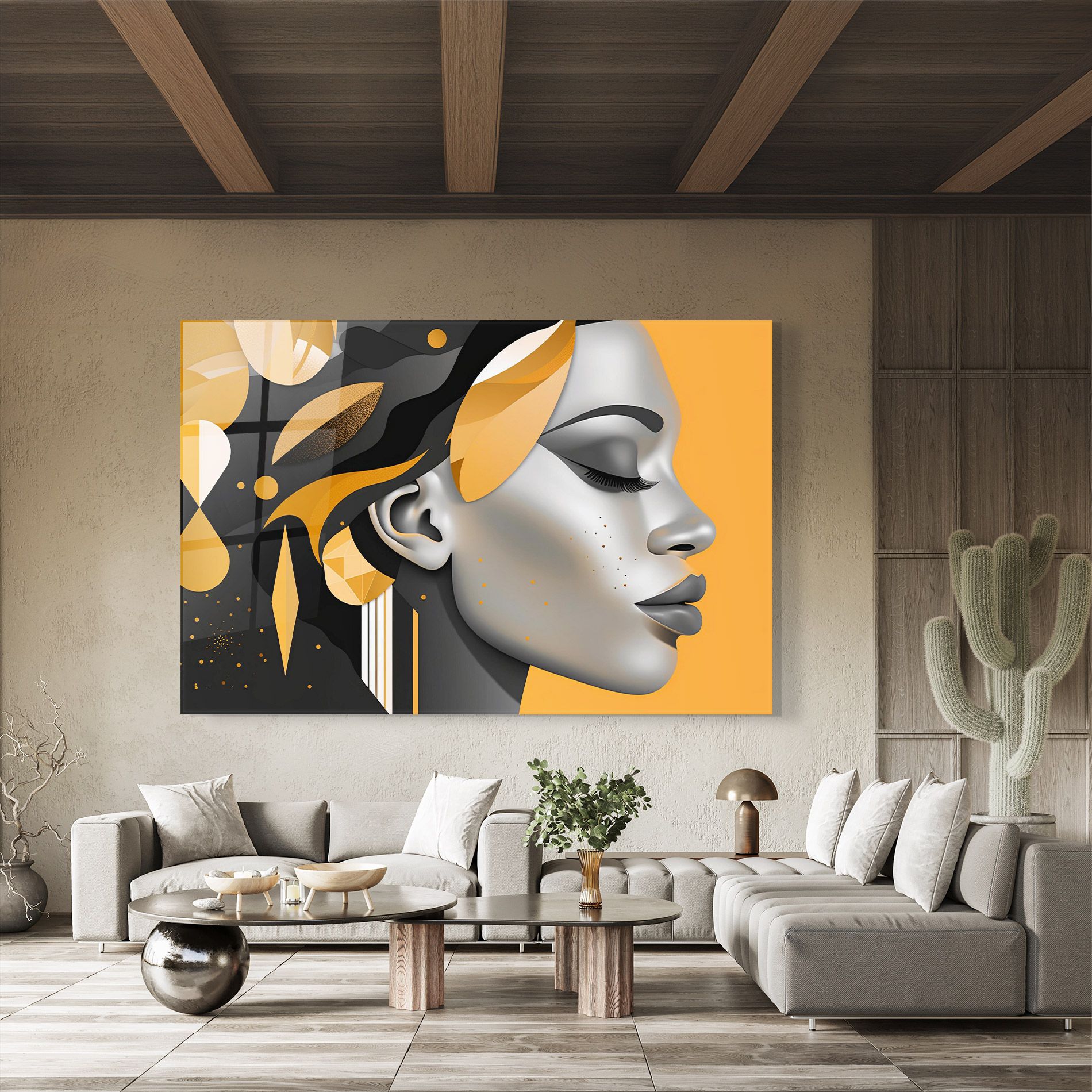 Dreamy Grey Woman mockup 8