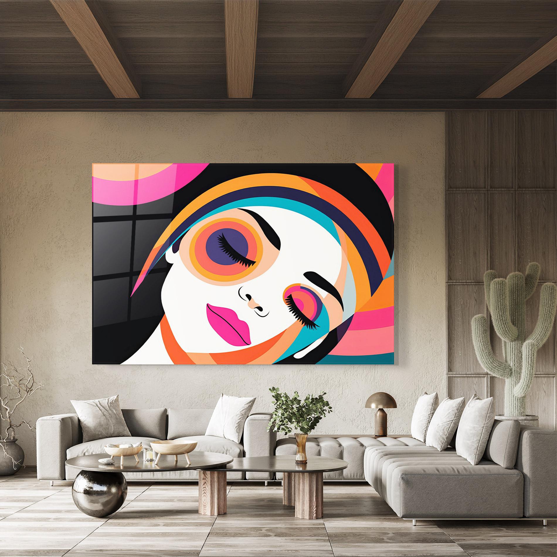 Tablou Sticla Hypnotic Dreams mockup 8