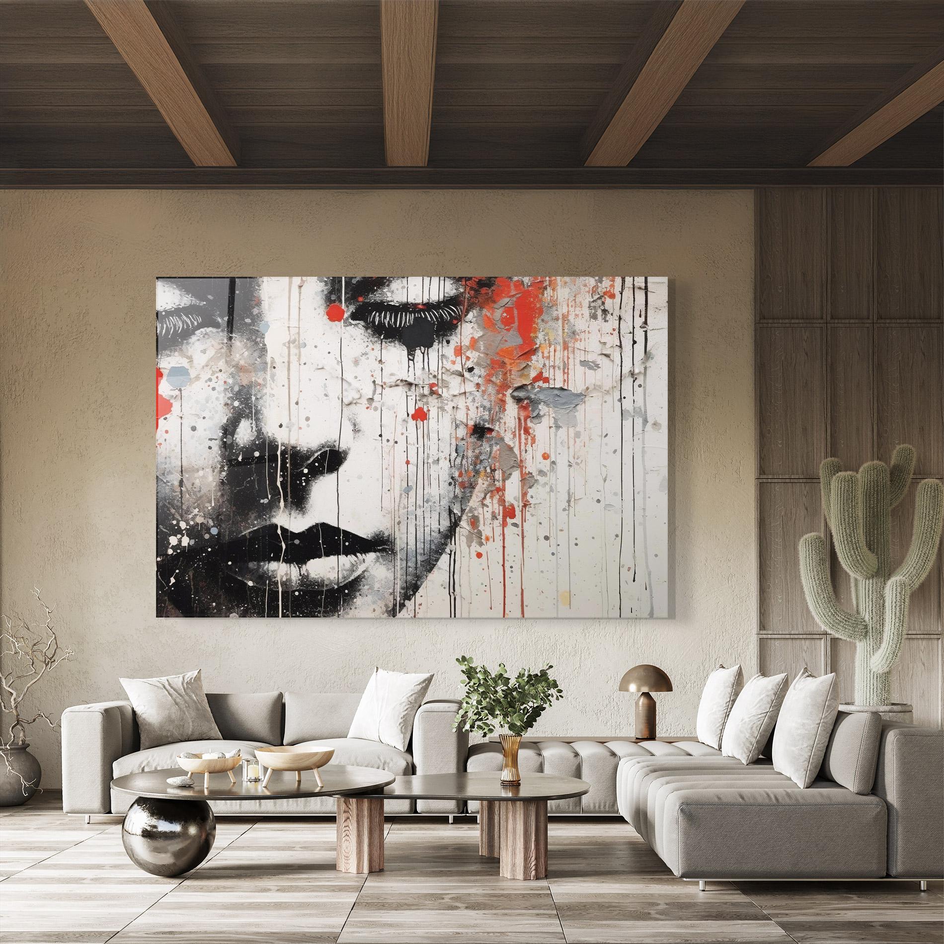 Tablou Sticla Ink Street Graffiti mockup 8