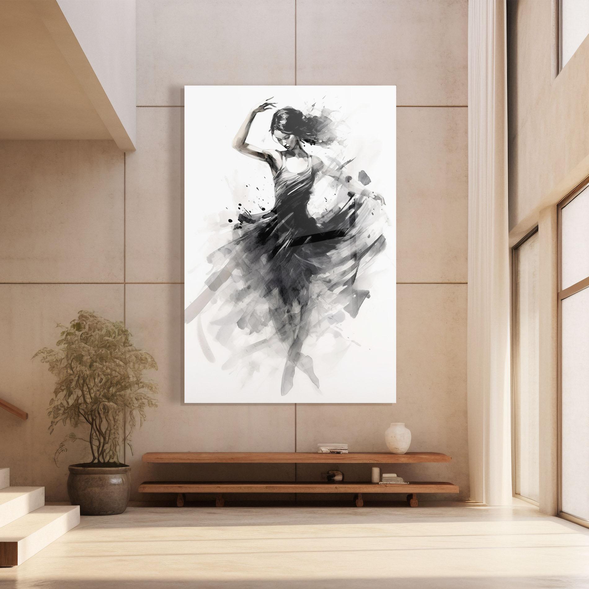 Tablou Sticla Dancing Woman mockup 8