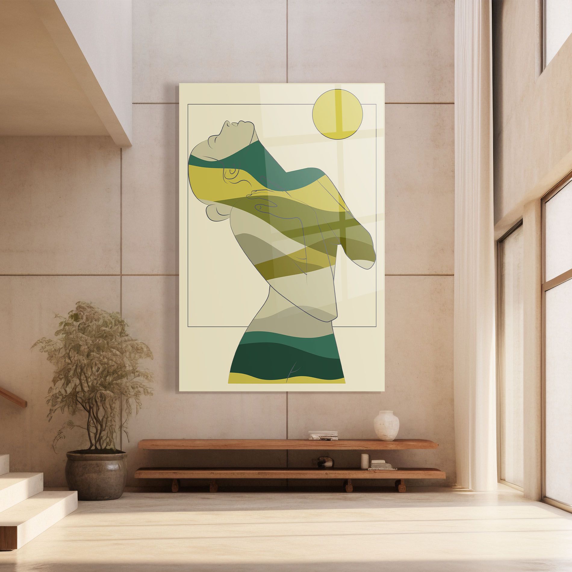 Green Nature Woman mockup 8