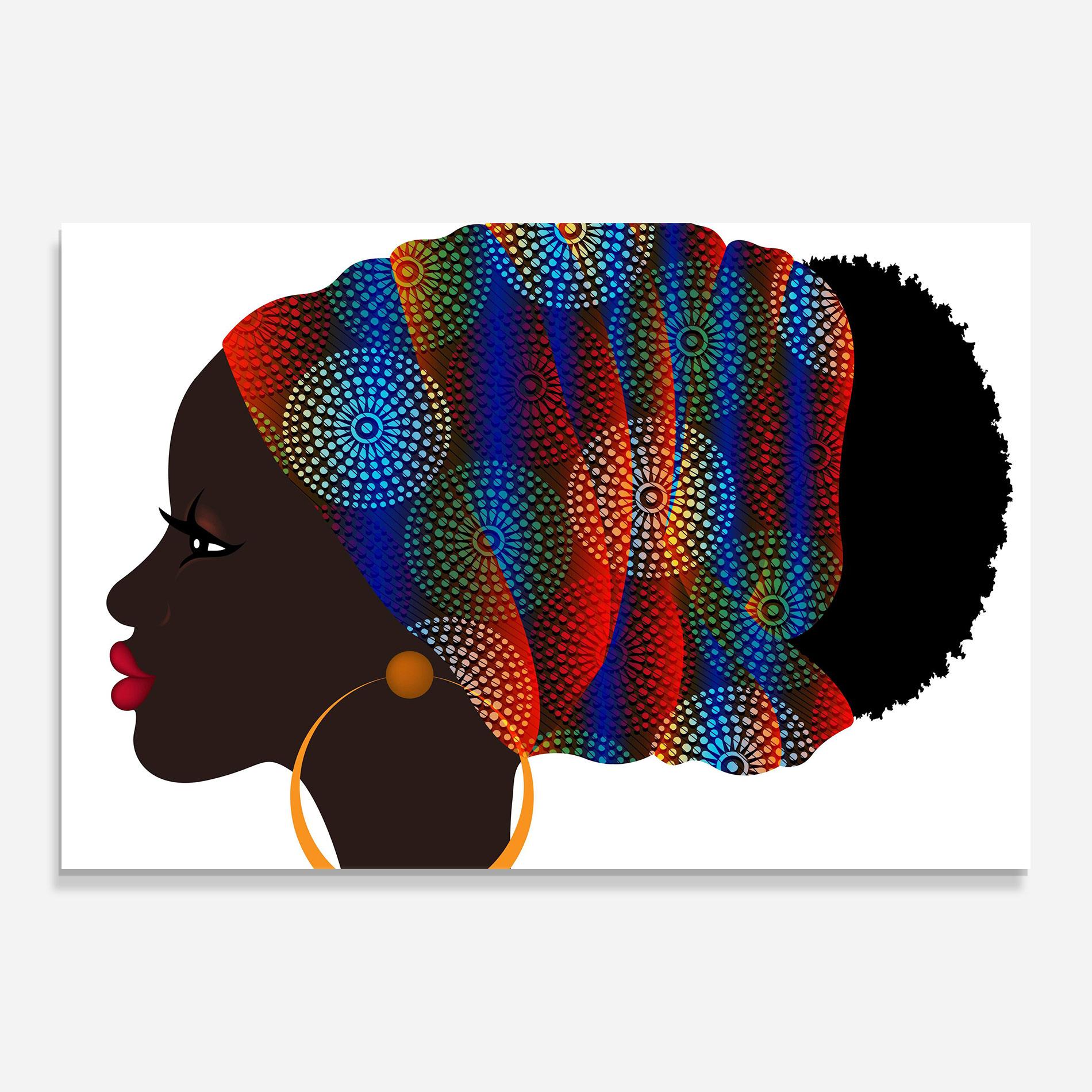 Tablou Sticla Afro Hairstyle mockup 0