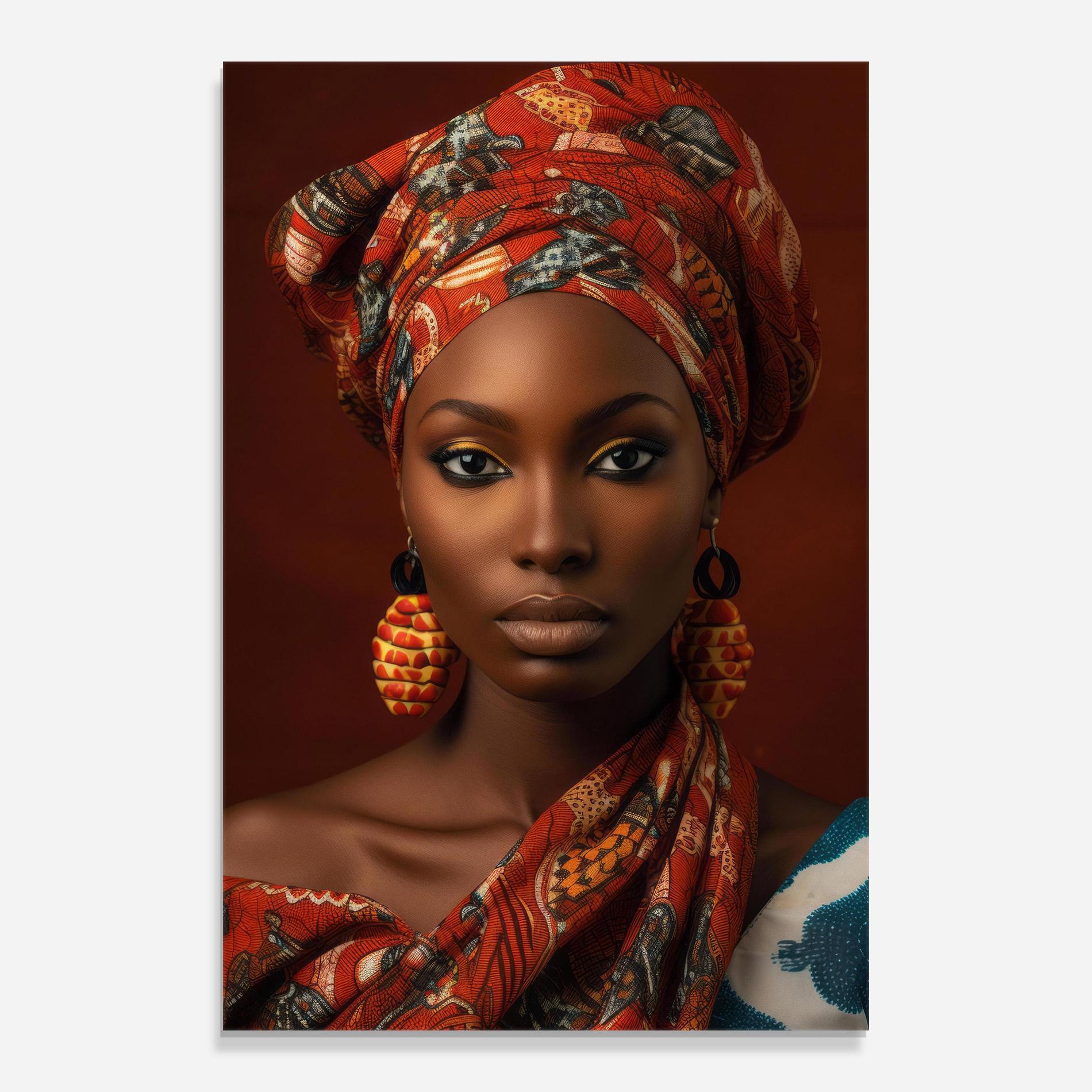 Tablou Sticla African Black Eyeliner mockup 0