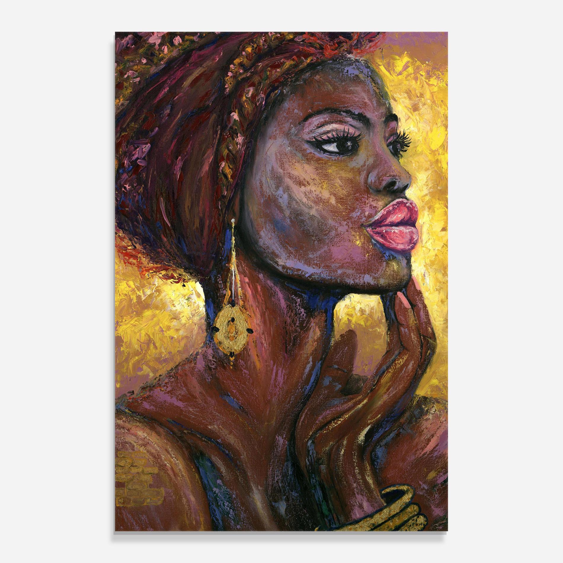 Tablou Sticla African Women mockup 0