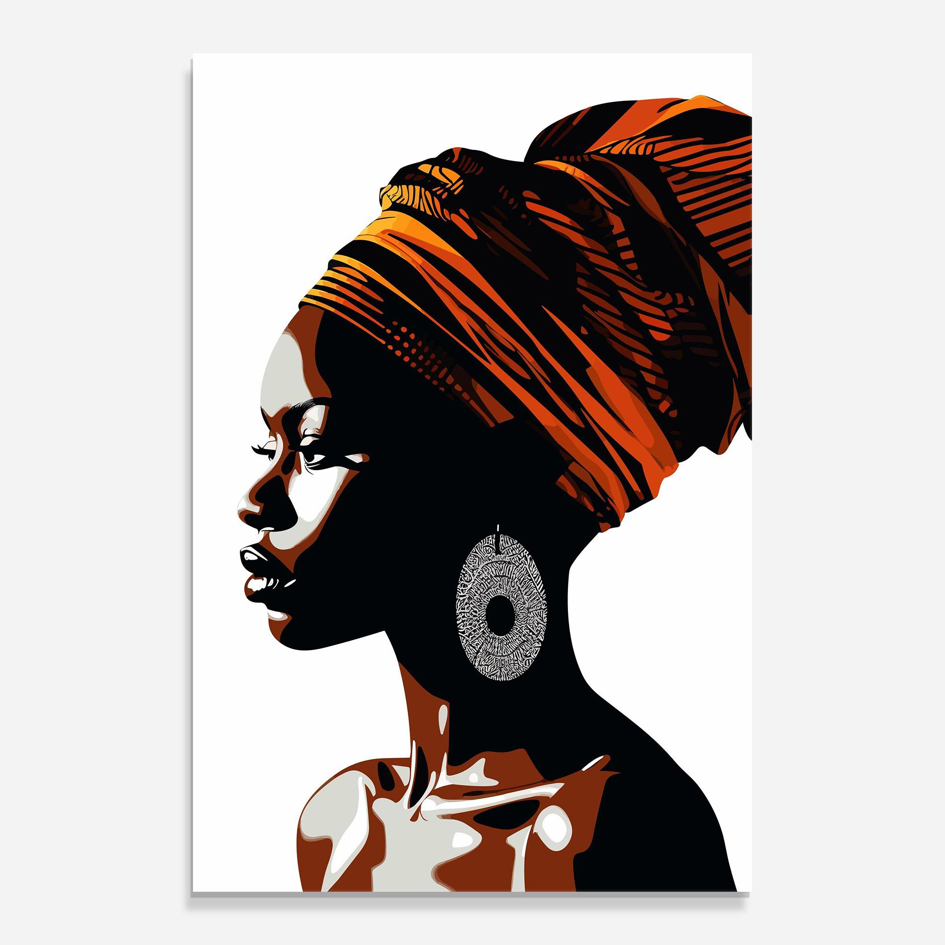 Tablou Sticla Black Pretty Woman mockup 0