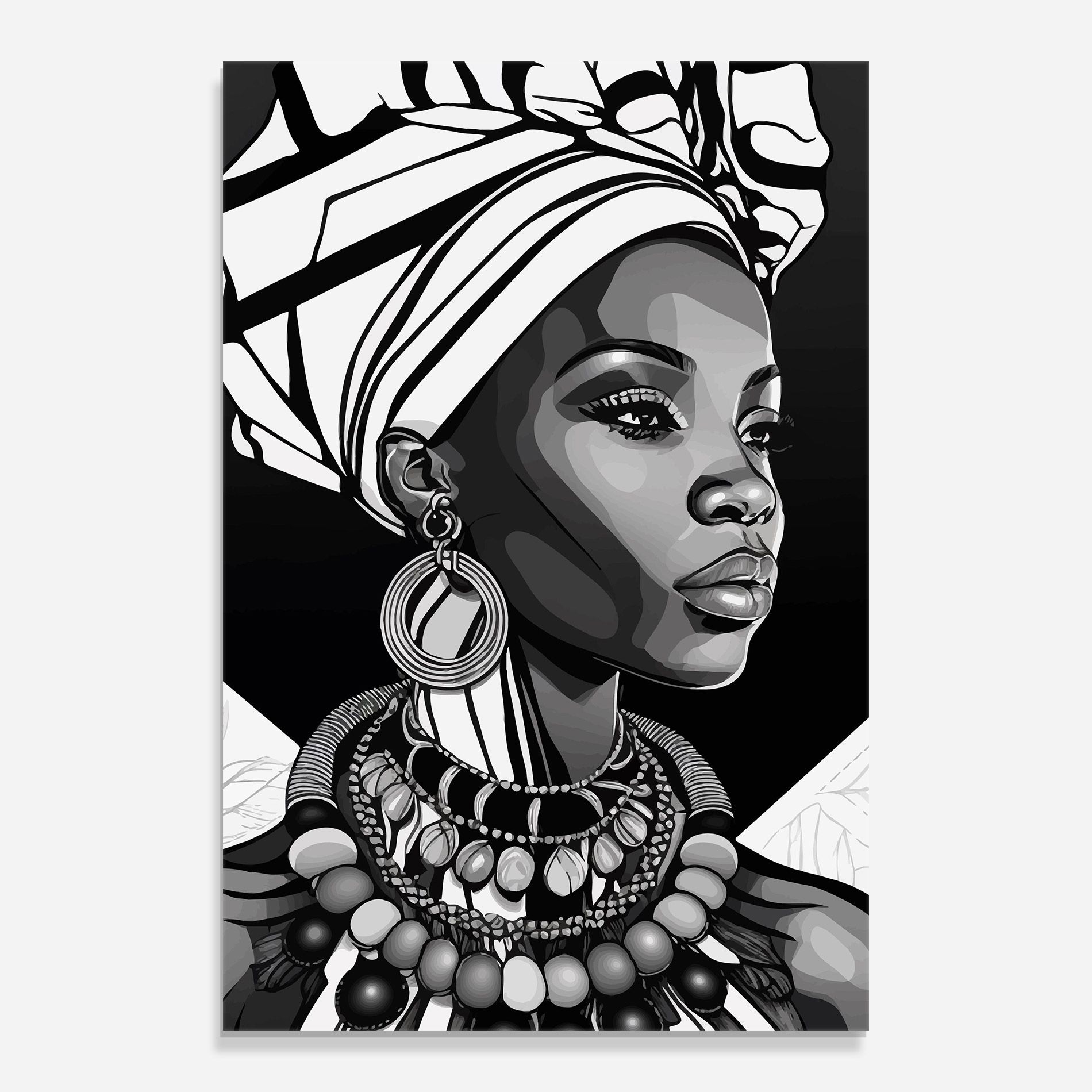 Black White African mockup 0