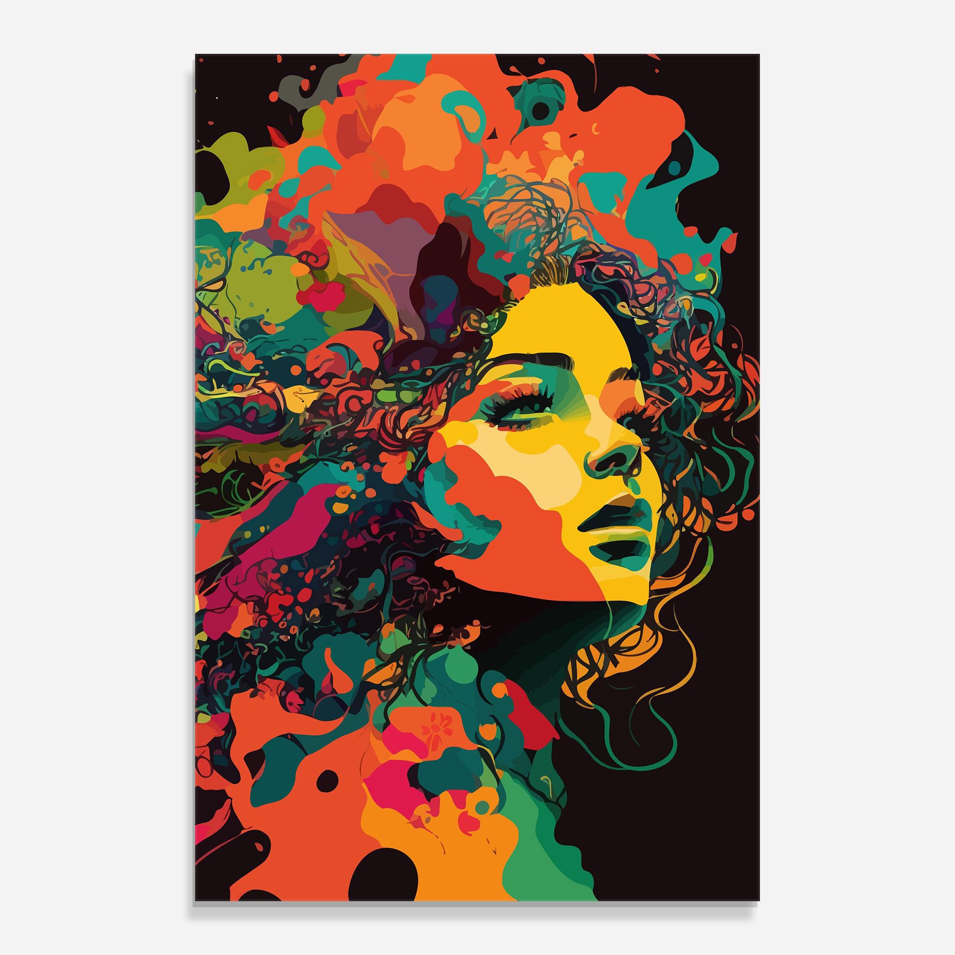 Colorful African Woman mockup 0