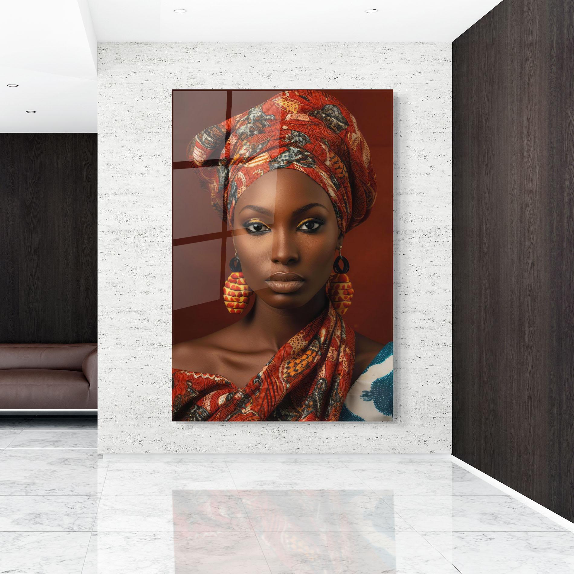 Tablou Sticla African Black Eyeliner mockup 9