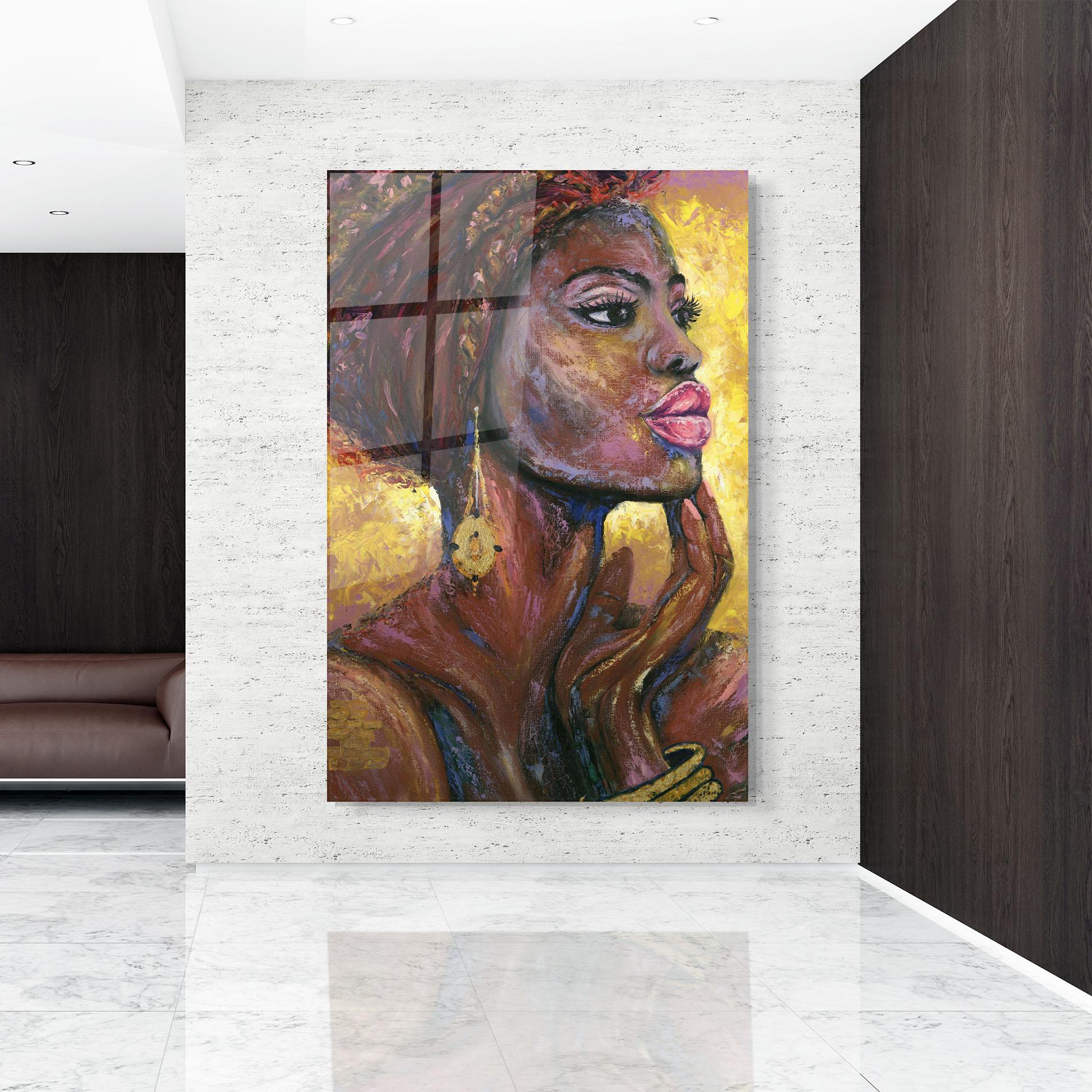 Tablou Sticla African Women mockup 9