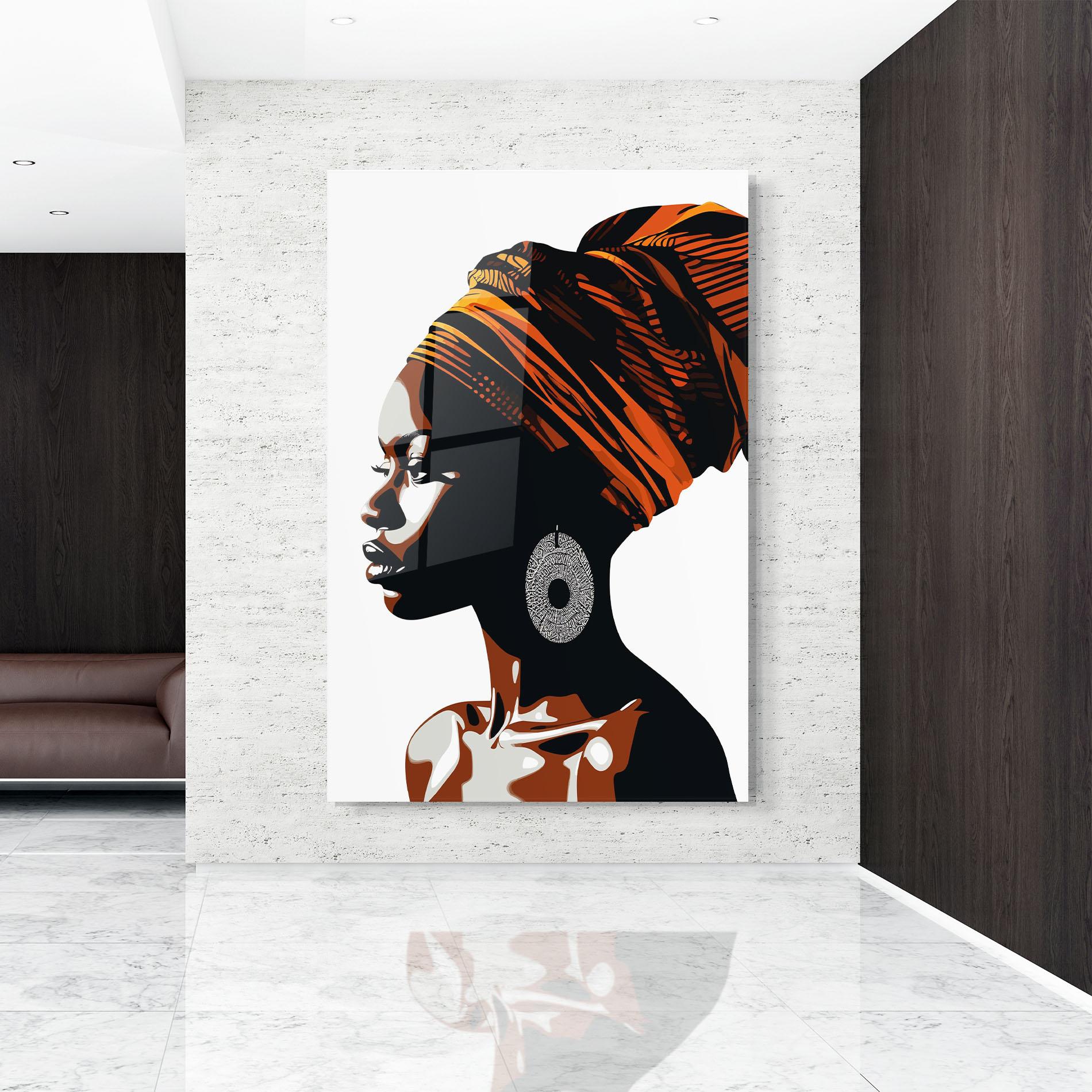 Tablou Sticla Black Pretty Woman mockup 9