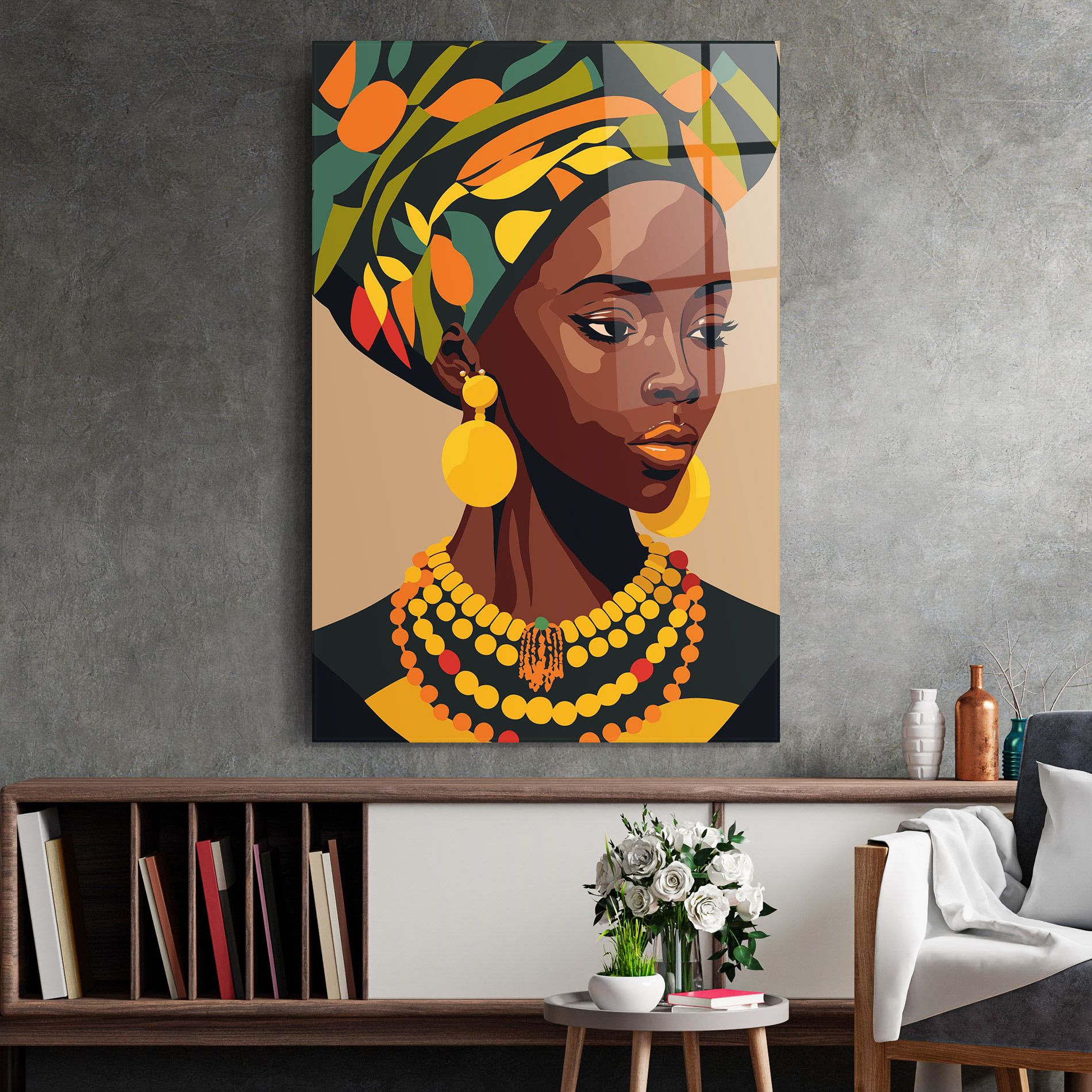 African Earrings mockup 2