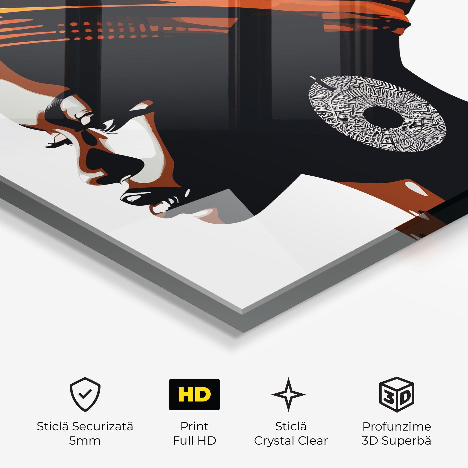 Tablou Sticla Black Pretty Woman mockup 3