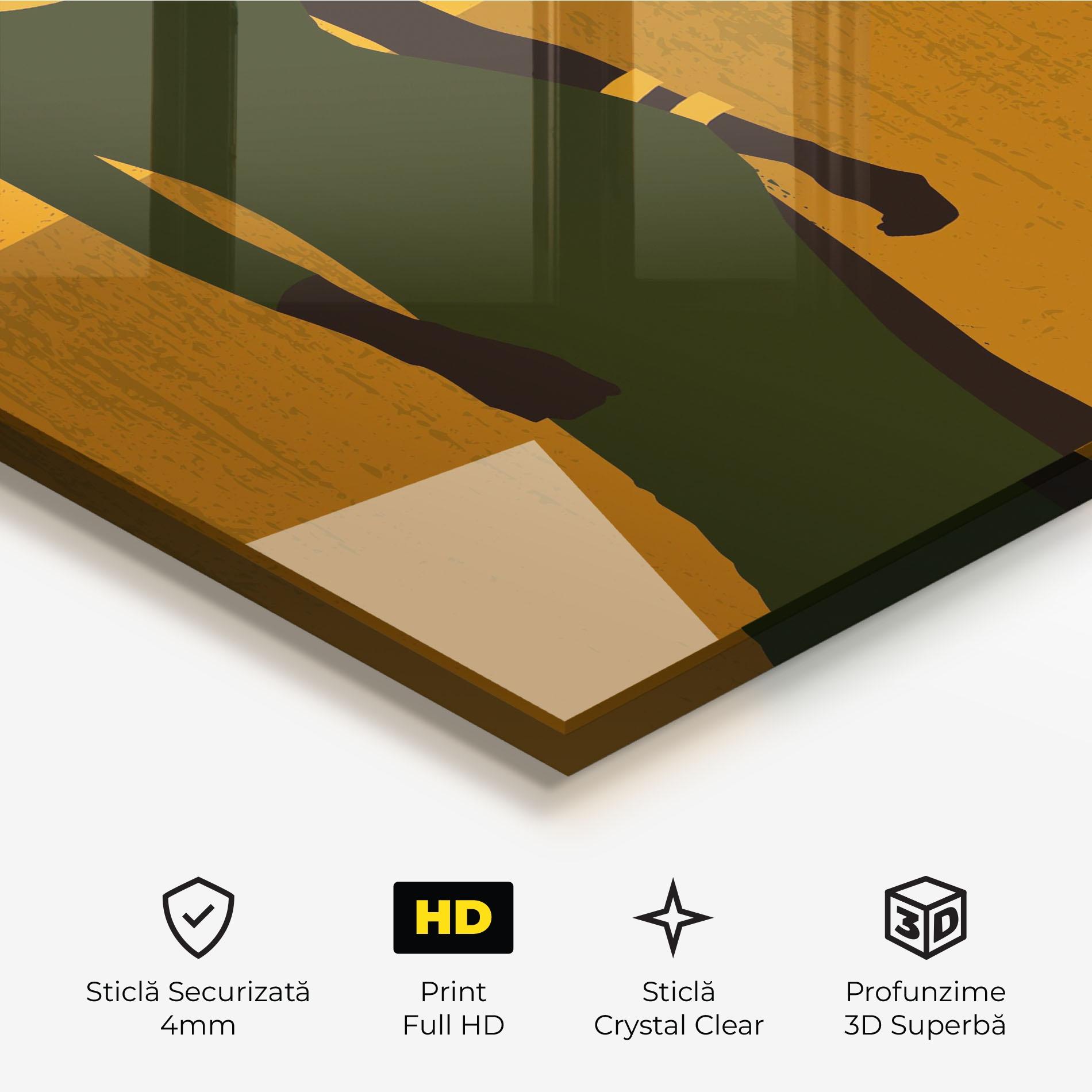 Tablou Sticla African Dress mockup 3