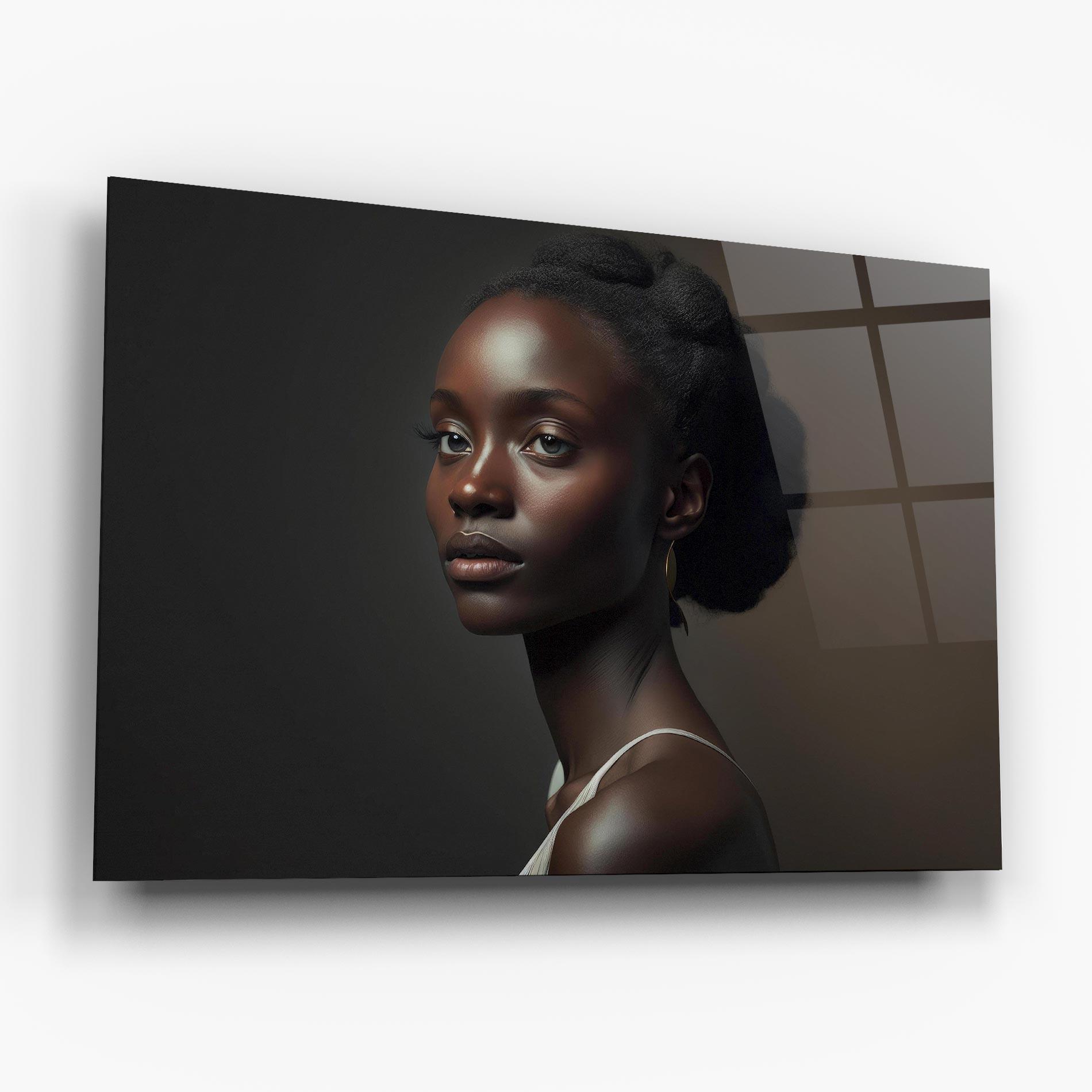 Tablou Sticla African Natural Makeup mockup 6