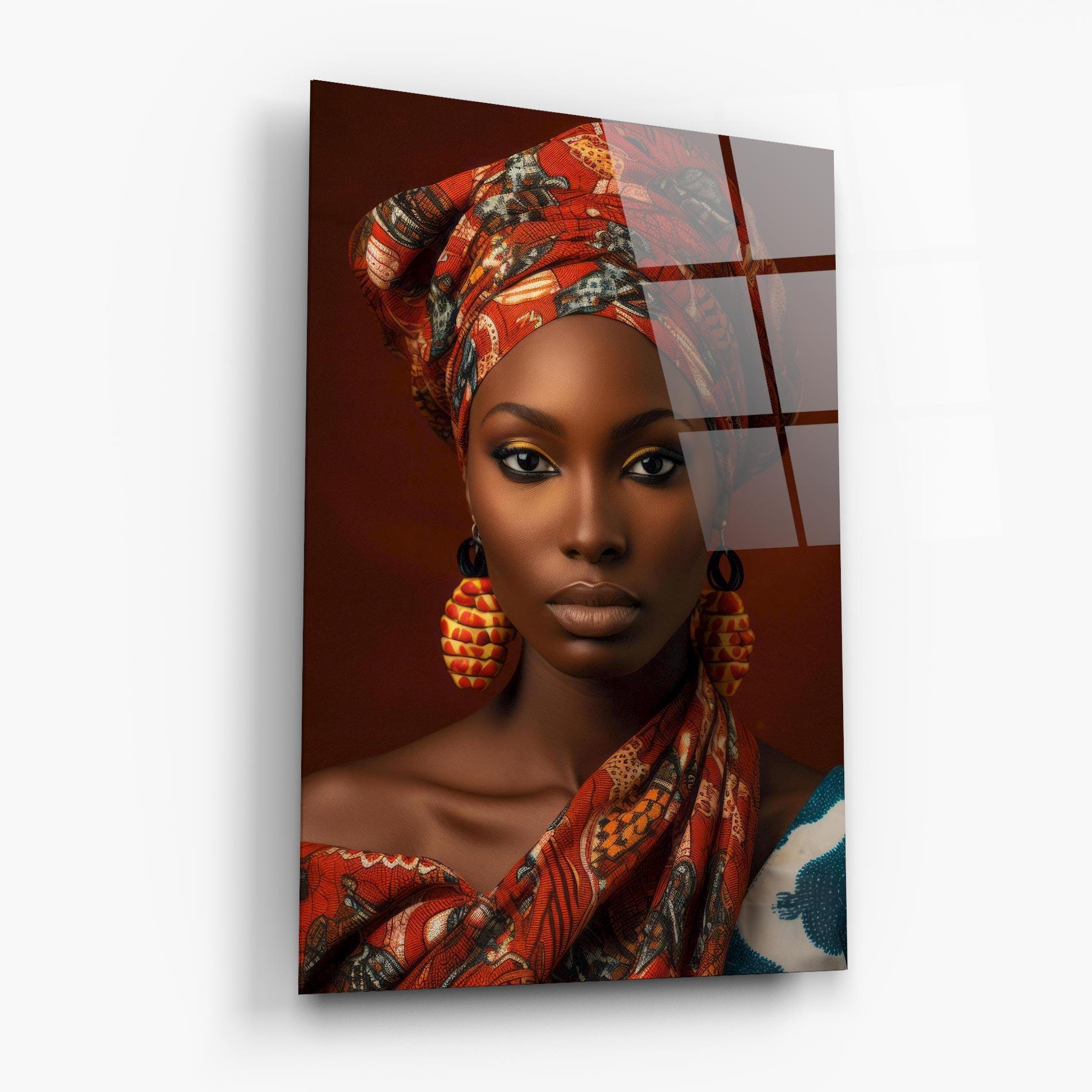 Tablou Sticla African Black Eyeliner mockup 6