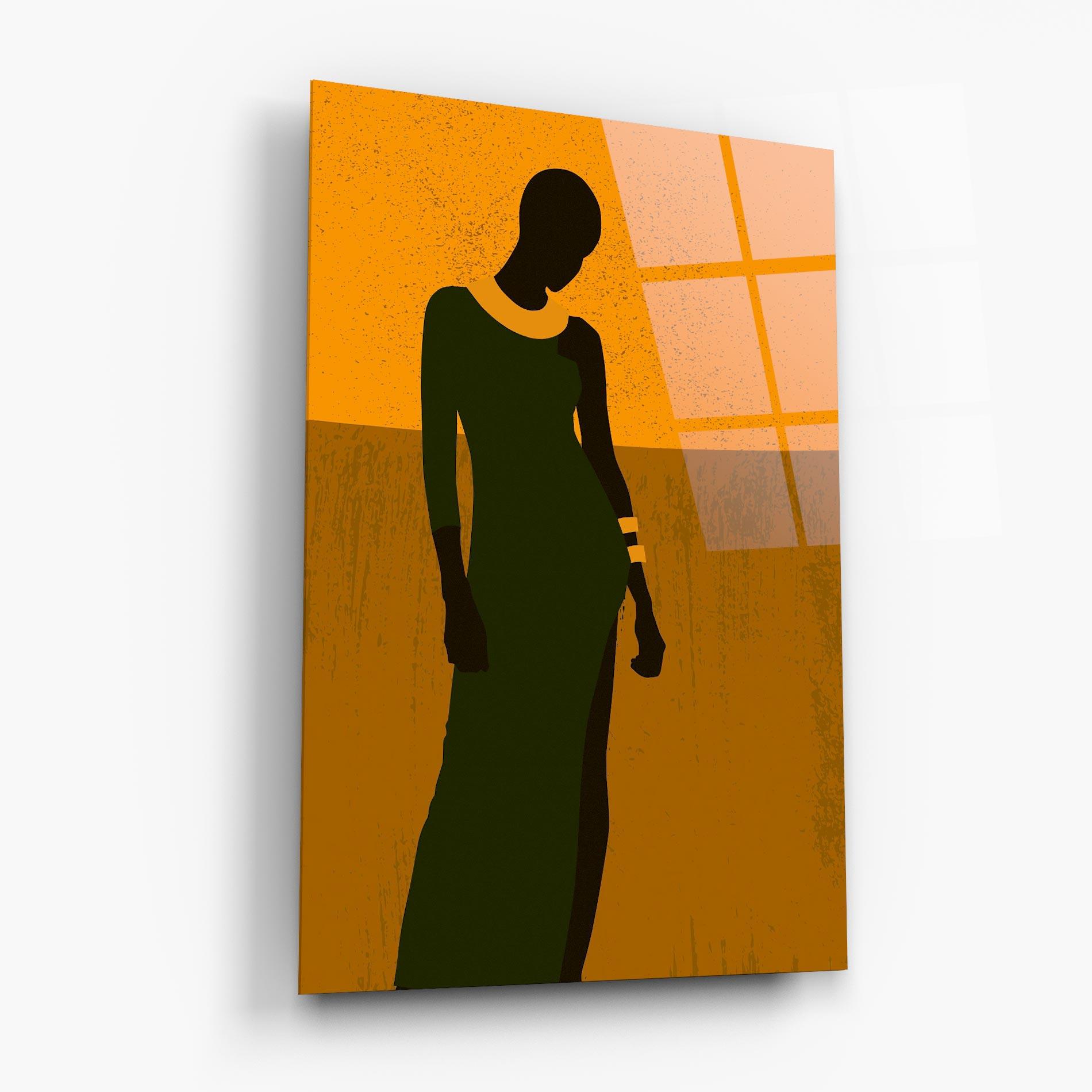 Tablou Sticla African Dress mockup 6