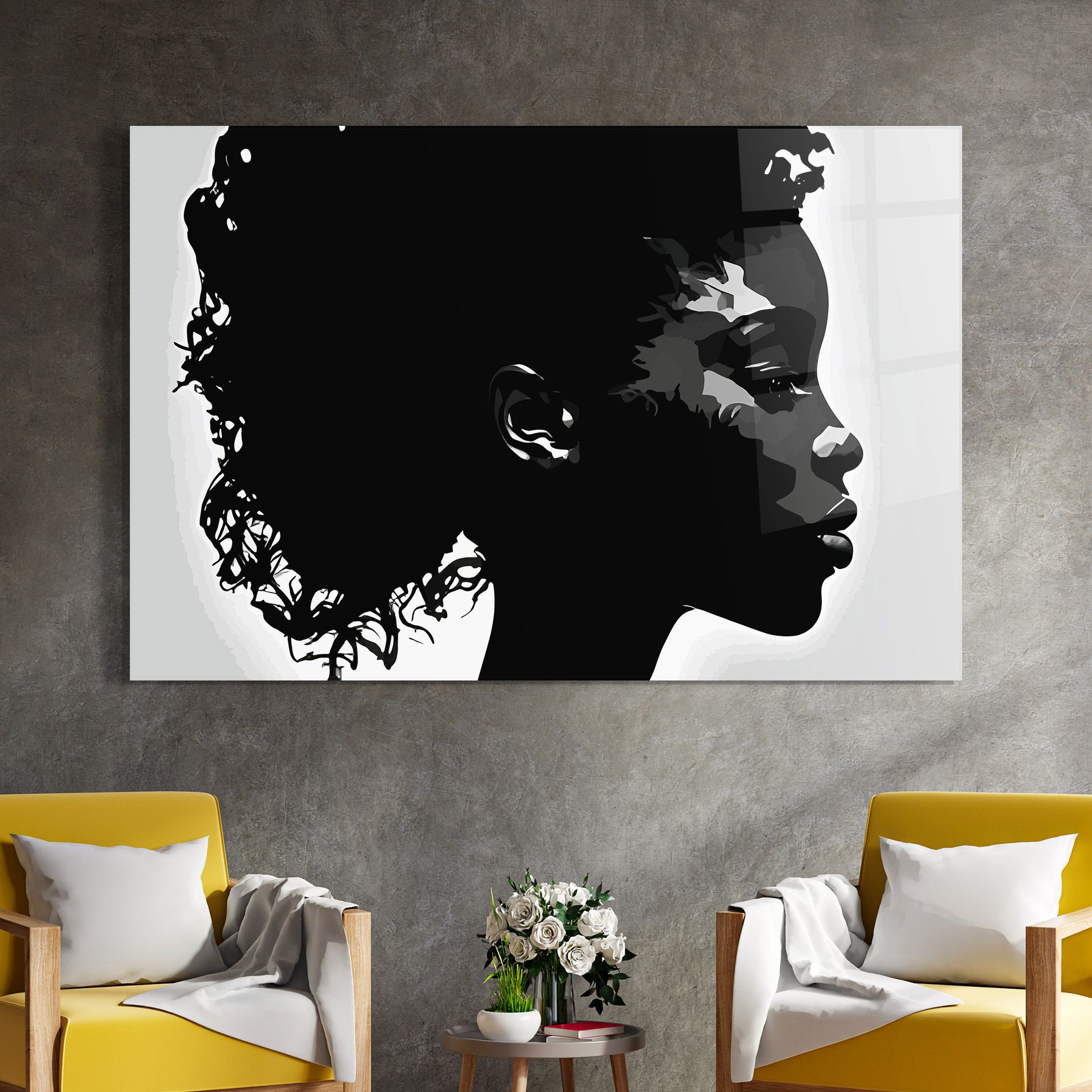 Black African Woman mockup 4