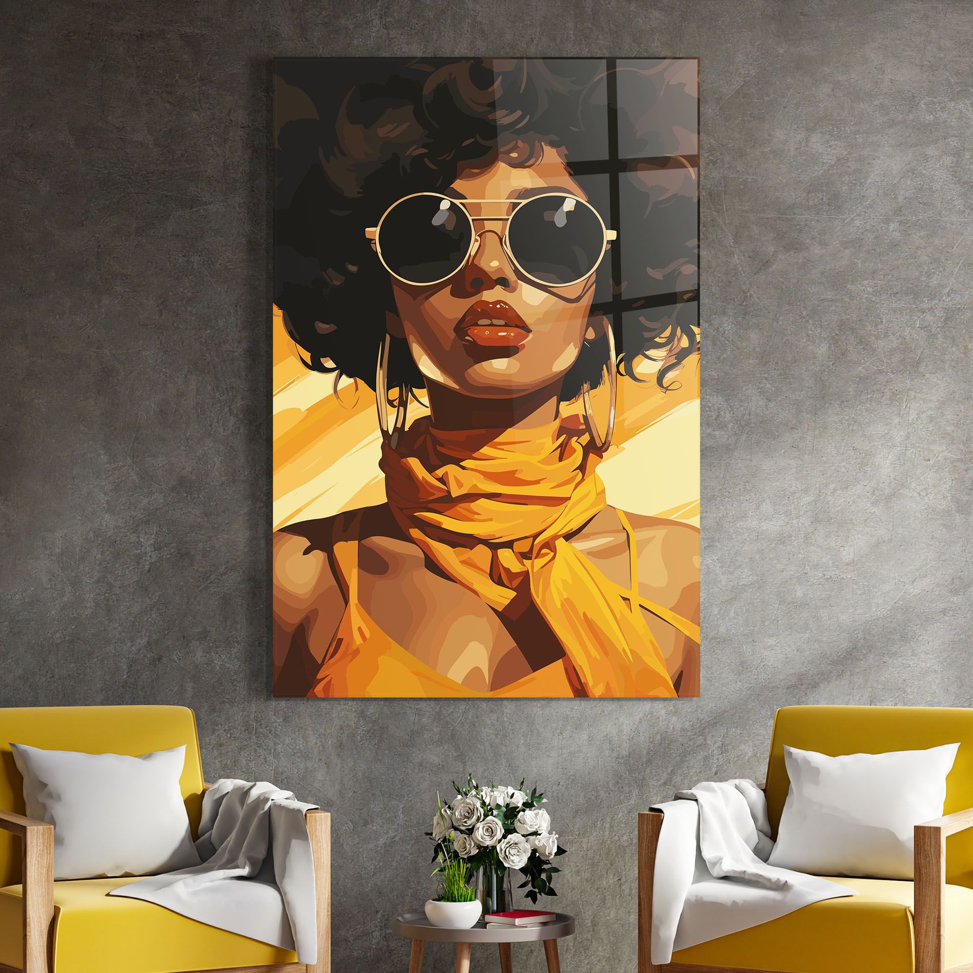 African Yellow Woman mockup 4