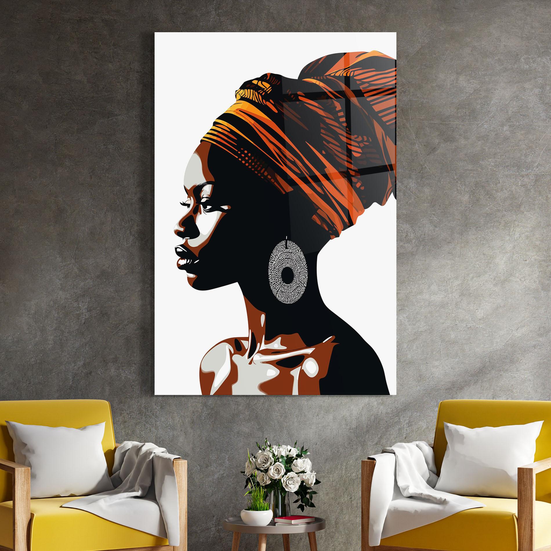 Tablou Sticla Black Pretty Woman mockup 4