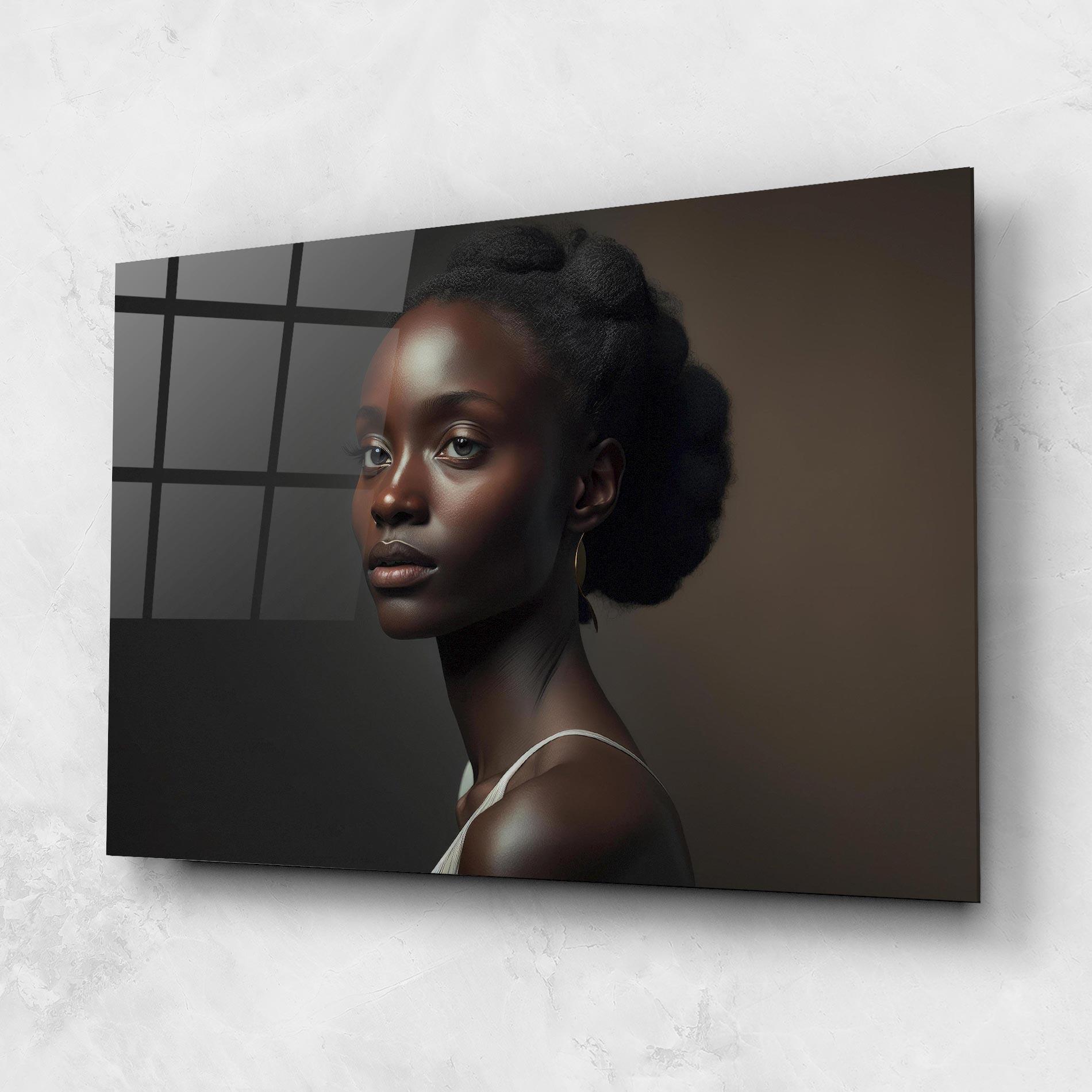 Tablou Sticla African Natural Makeup mockup 1