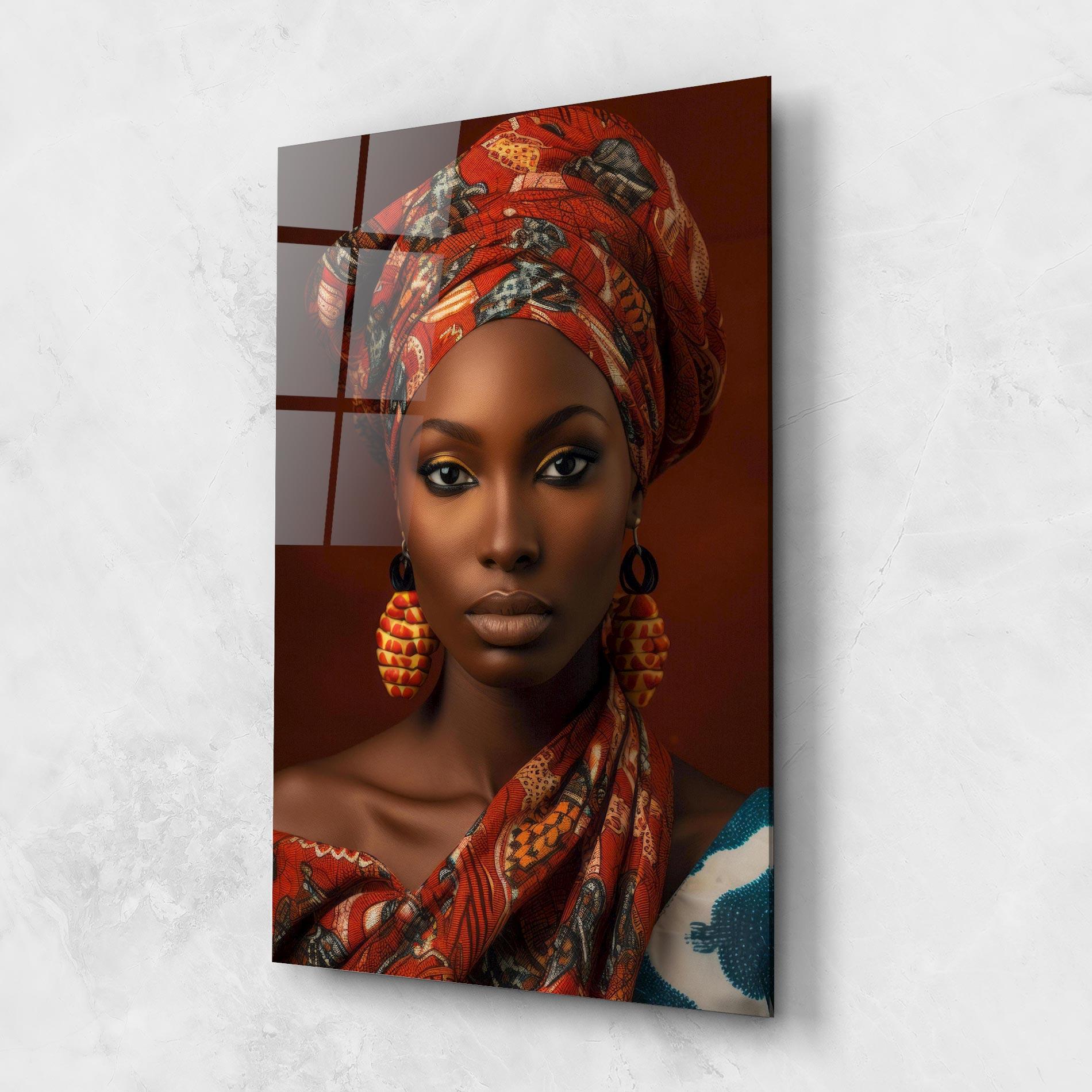 Tablou Sticla African Black Eyeliner mockup 1