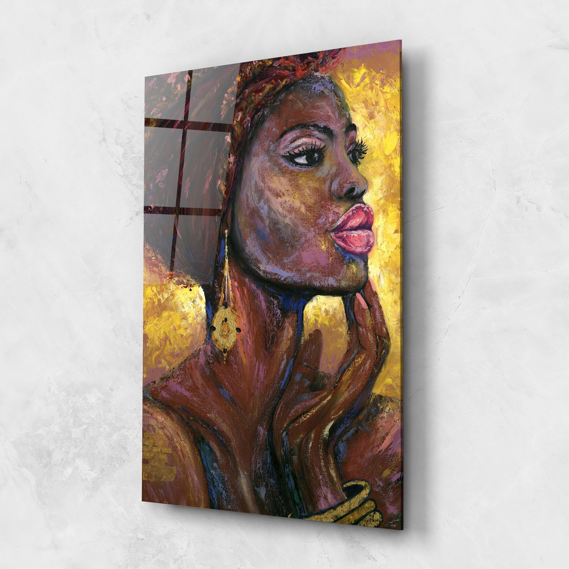 Tablou Sticla African Women mockup 1
