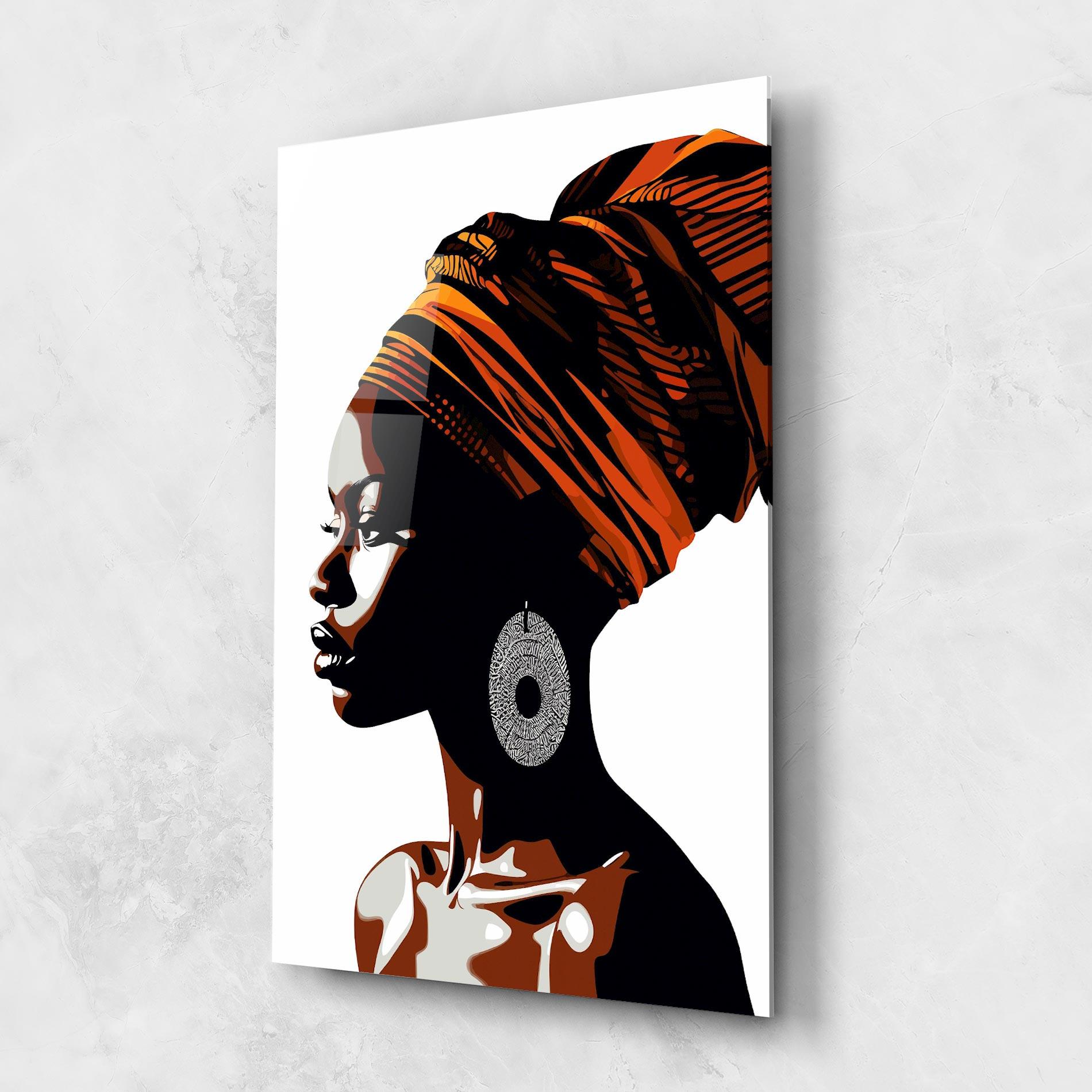 Tablou Sticla Black Pretty Woman mockup 1