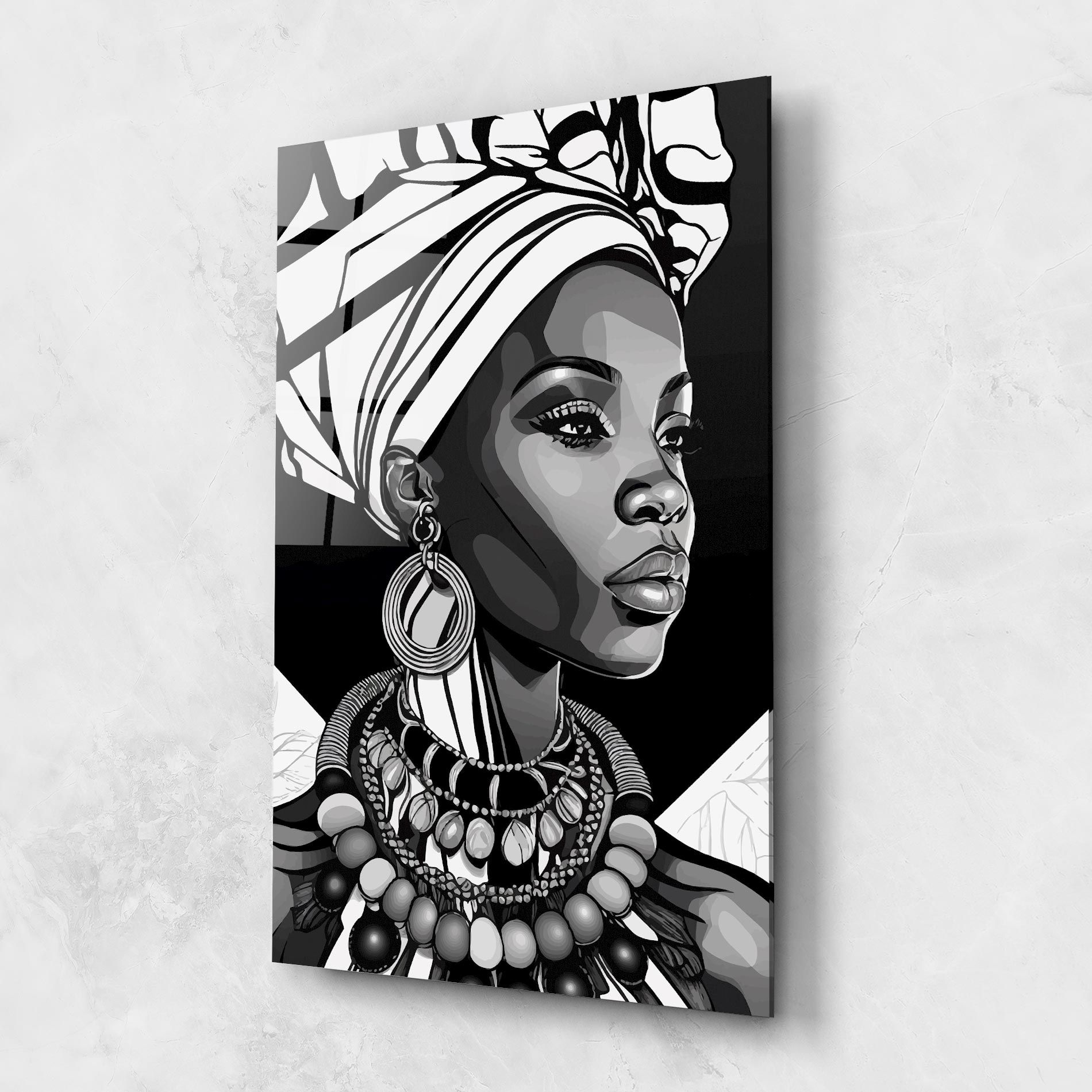 Black White African mockup 1