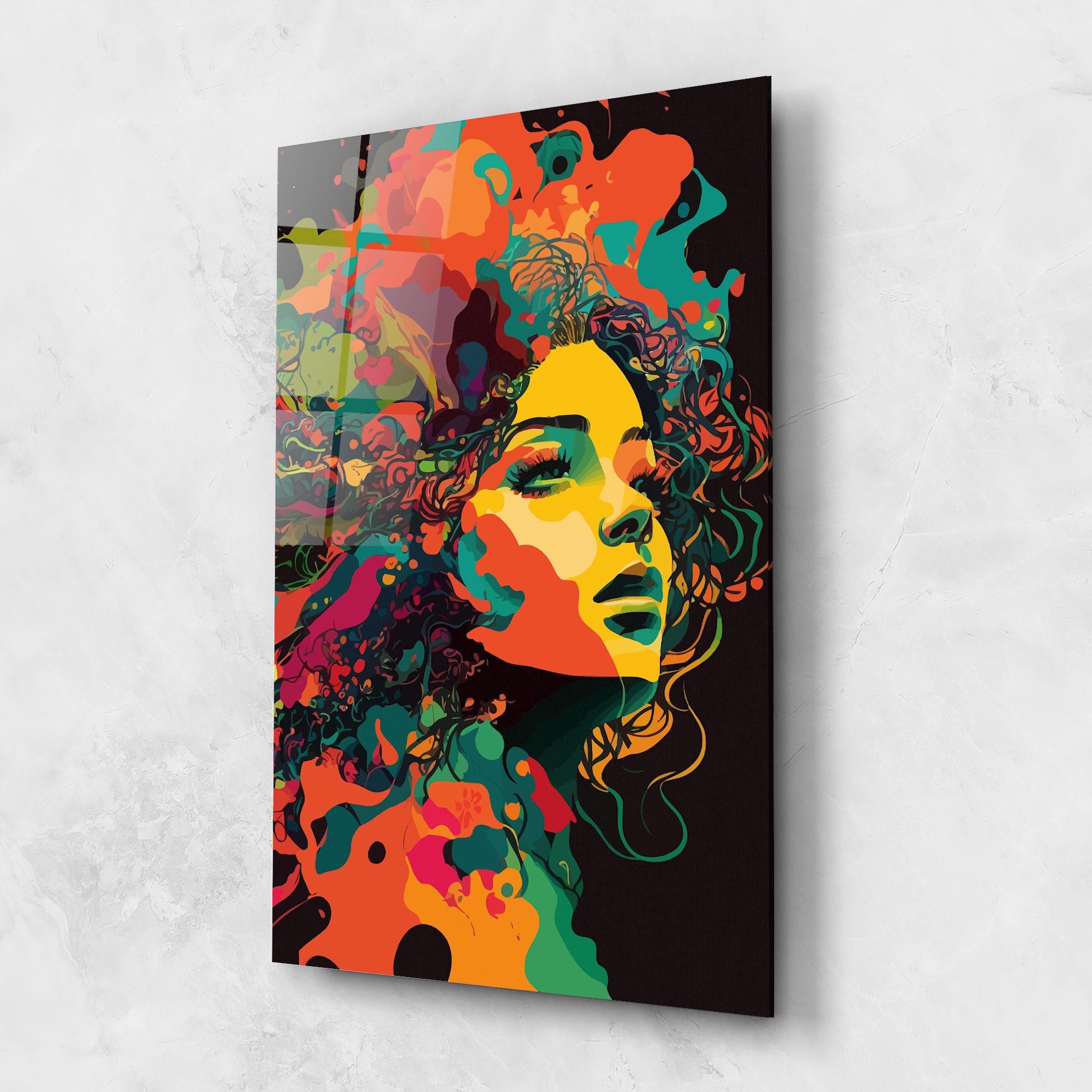 Colorful African Woman mockup 1