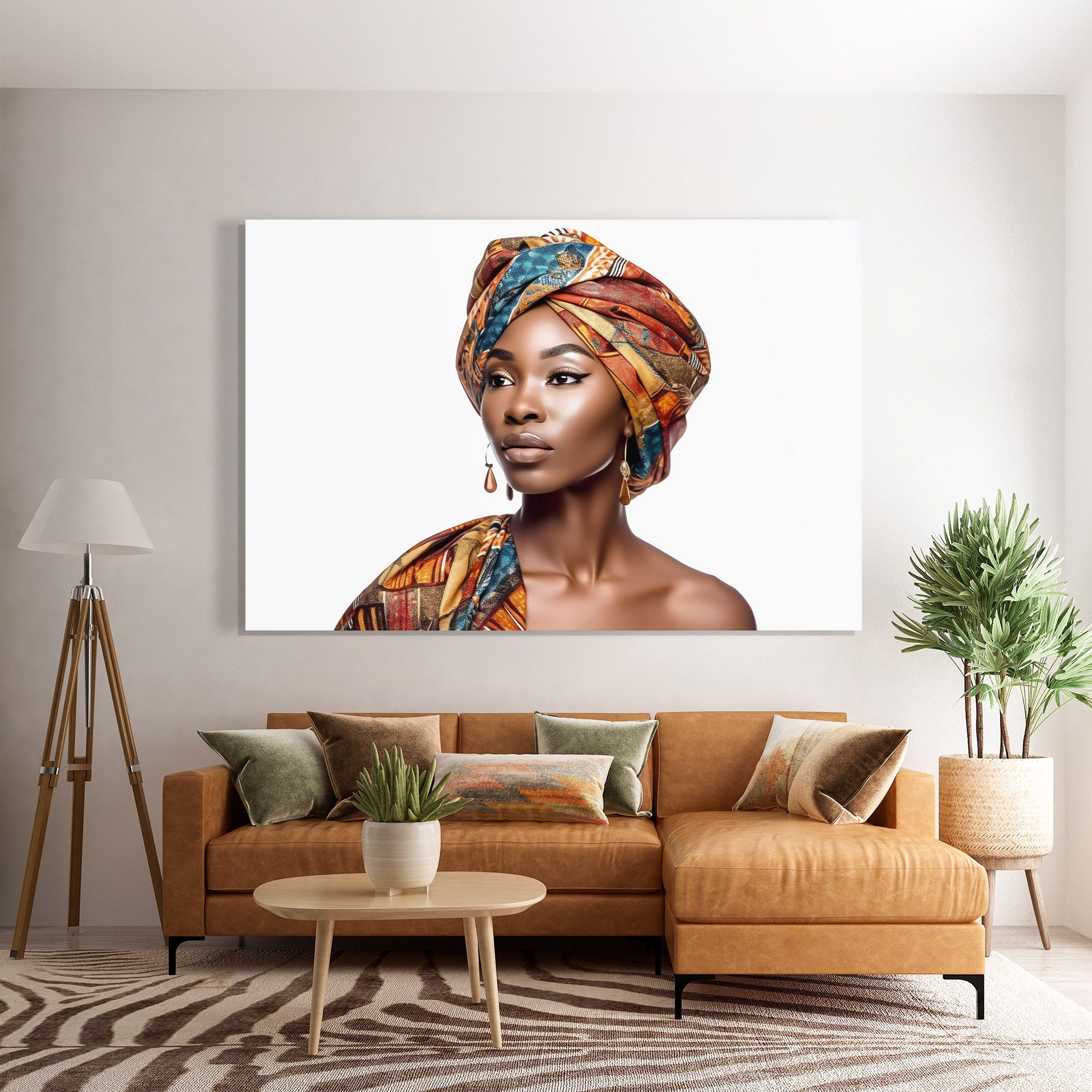 African Woman Turban mockup 7