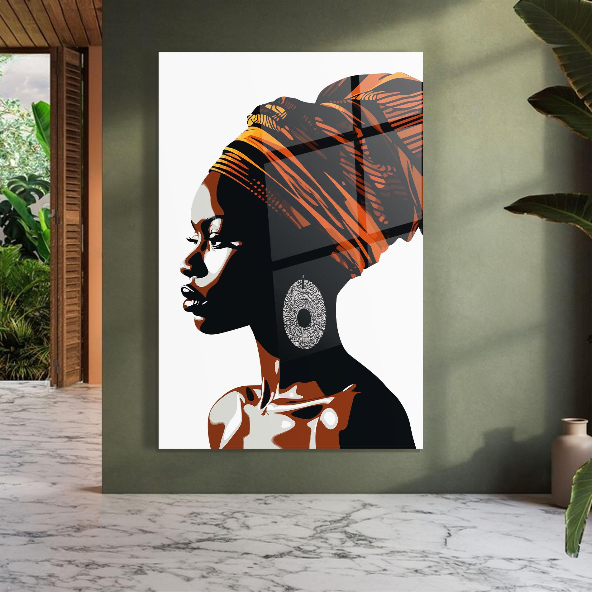 Tablou Sticla Black Pretty Woman mockup 7