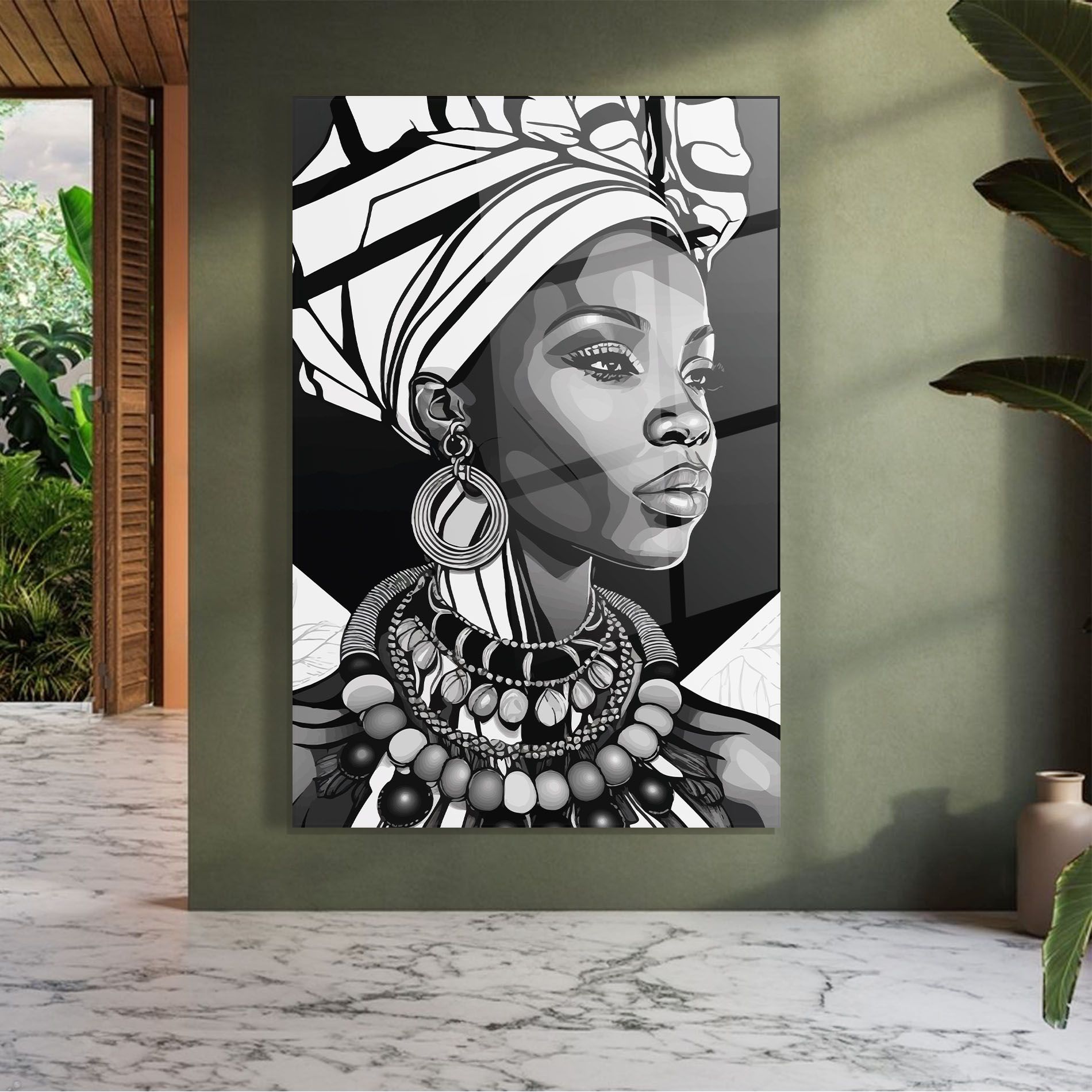 Black White African mockup 7