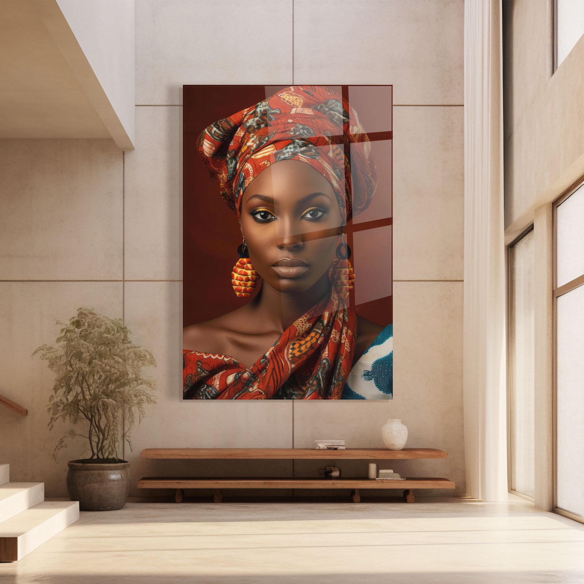 Tablou Sticla African Black Eyeliner mockup 8