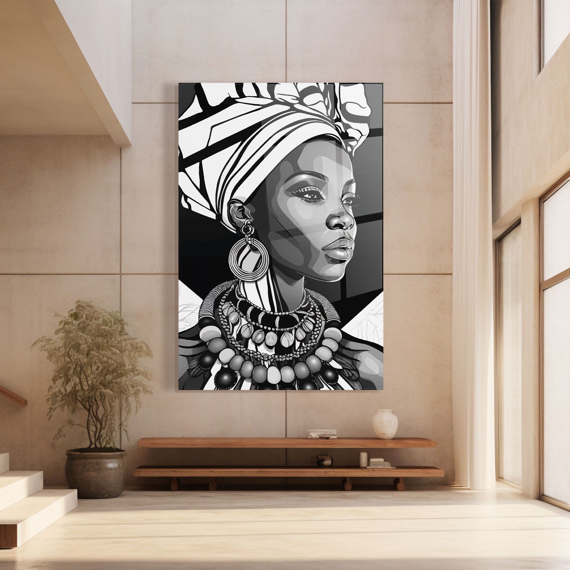 Black White African mockup 8