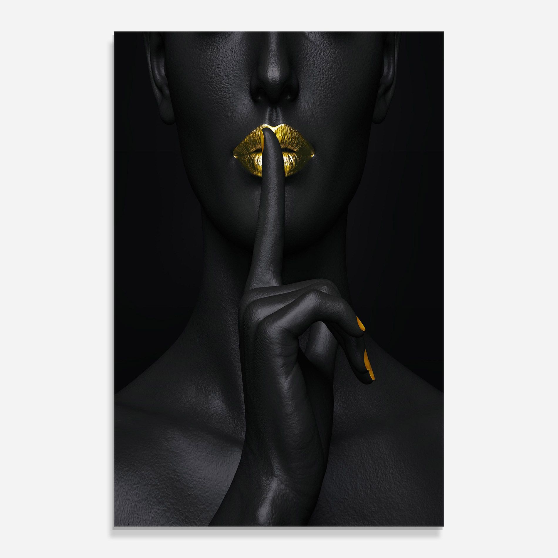 Silence Lips Portrait mockup 0