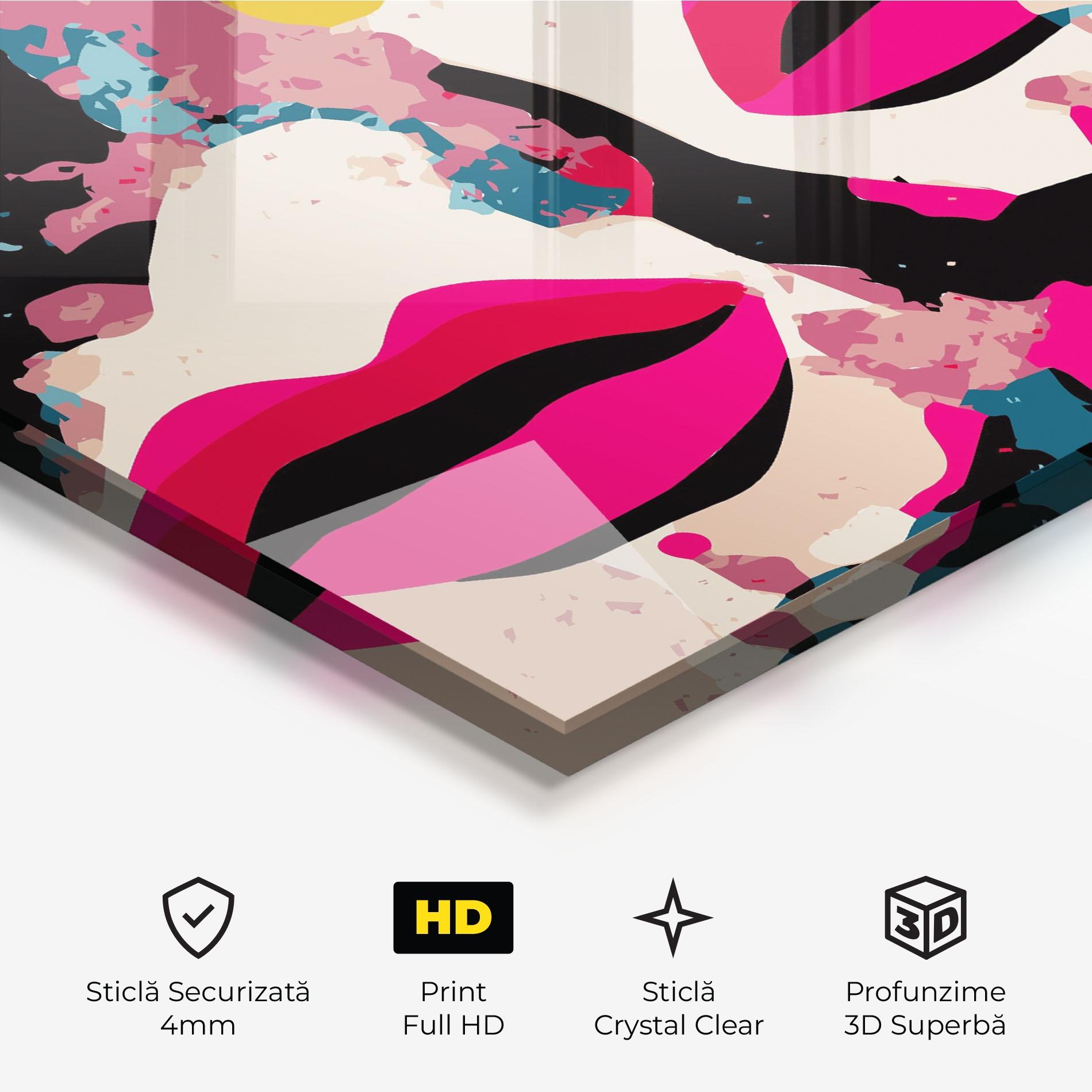 Tablou Sticla Pink Lips mockup 3